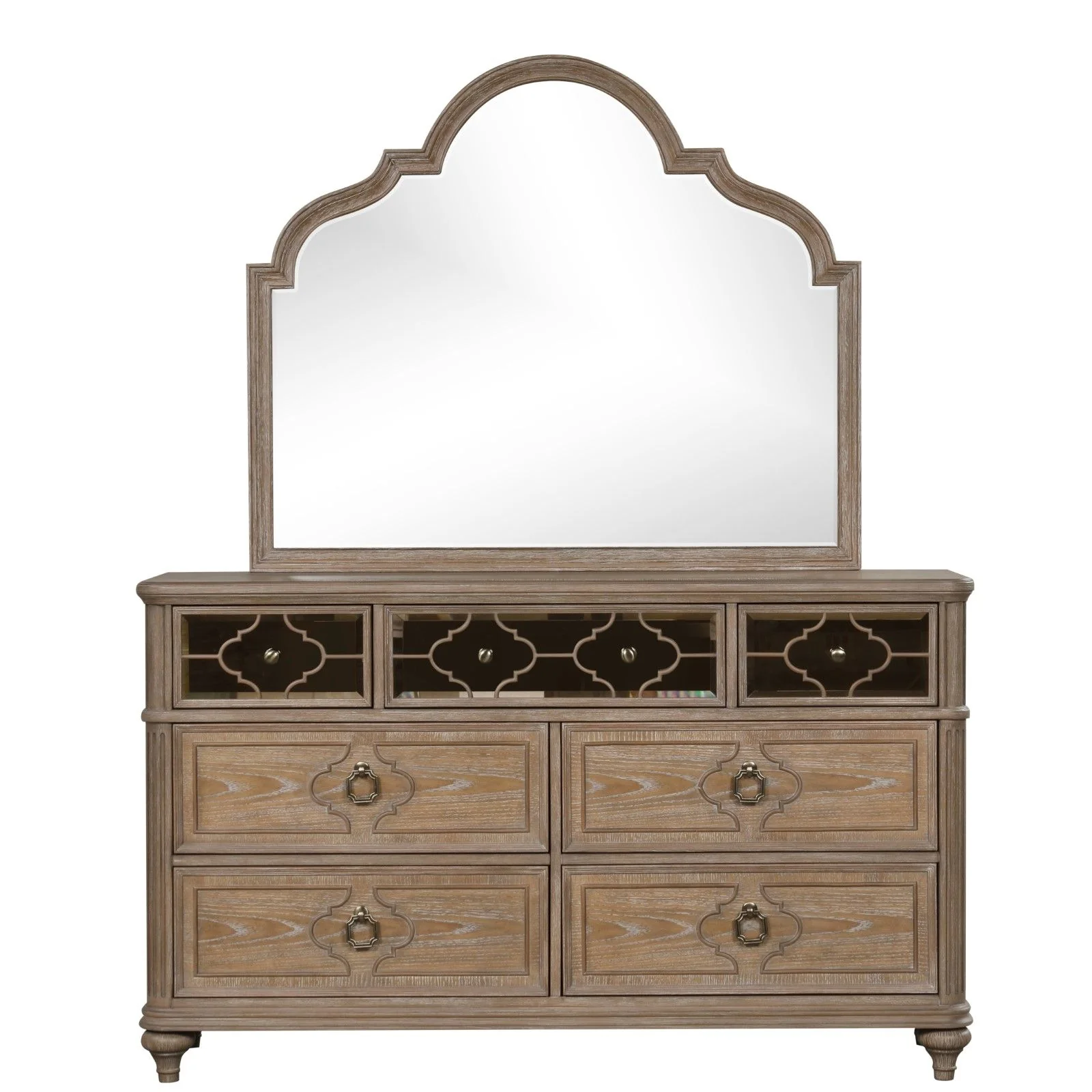 1 Piece Dresser, Dovetail Drawers, Bedroom Furniture - Oak / Rustic - Image 2