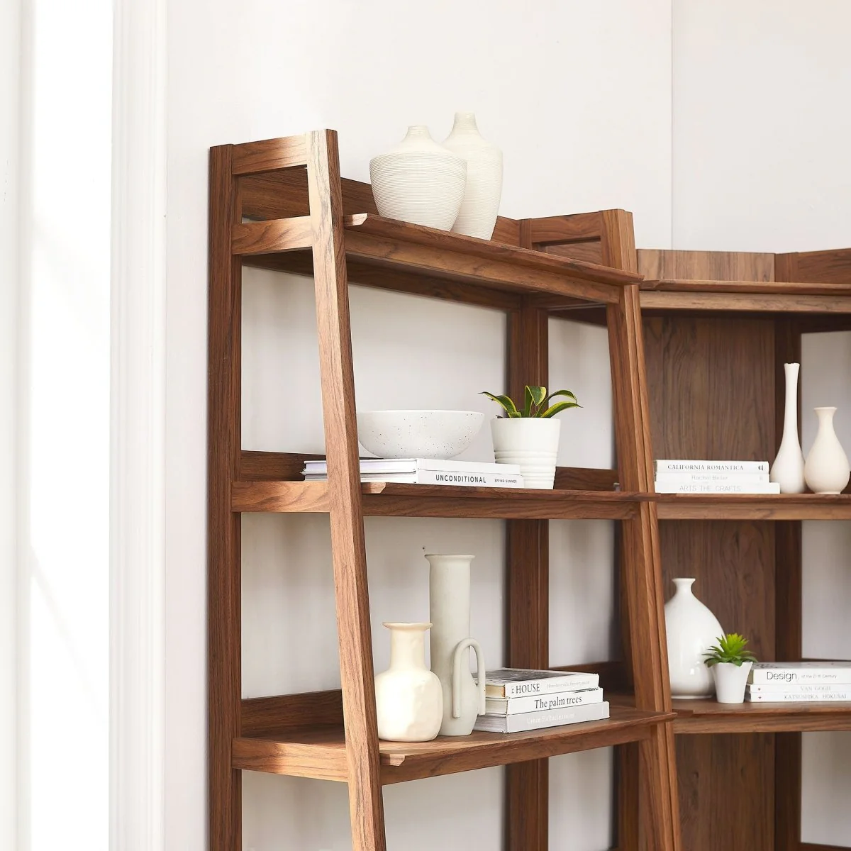 100" 3-Piece Wood Corner Bookshelf Set with Extra Wide Units - Image 11