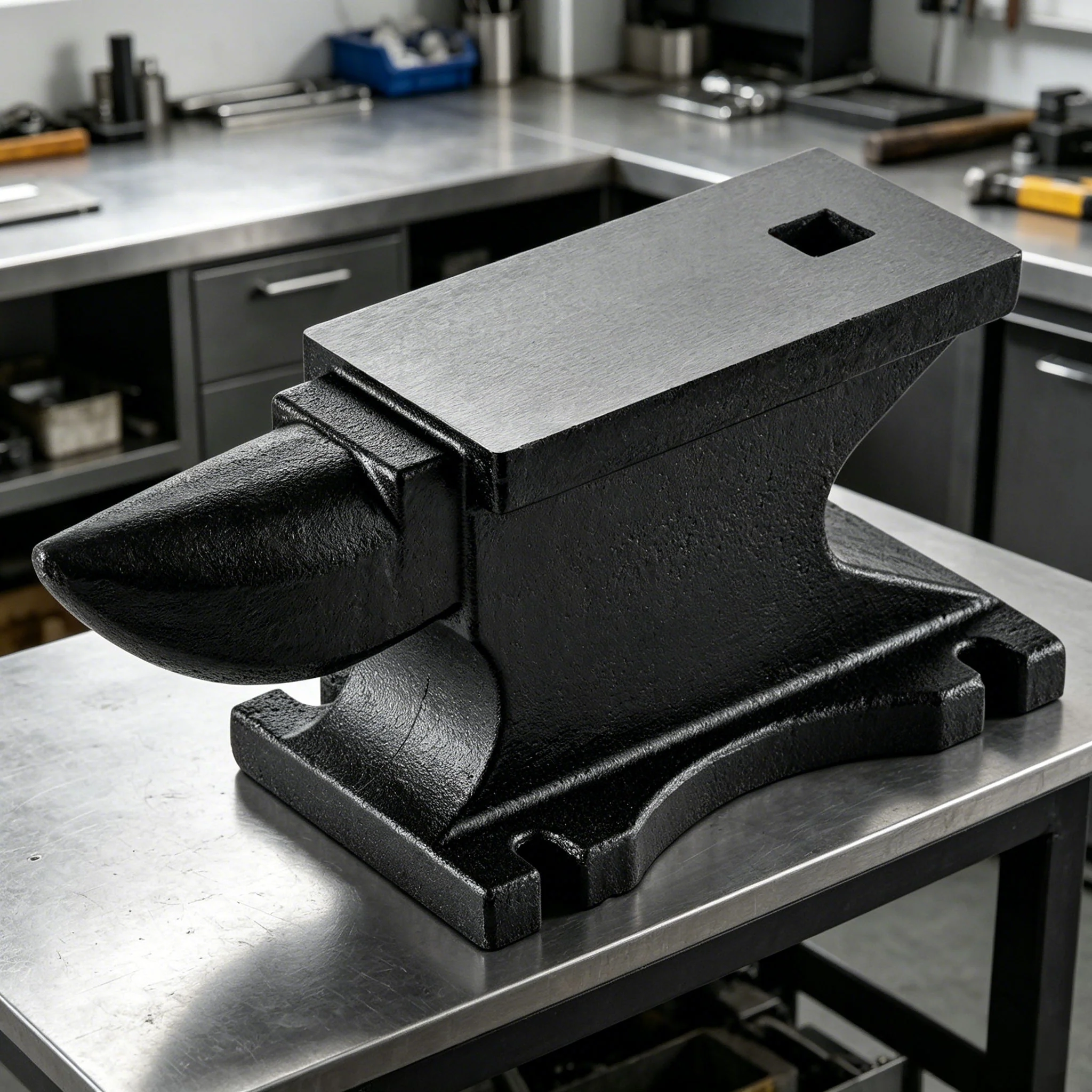 100 Lbs Single Horn Anvilб Counterop And Stable Base - Black - Image 6