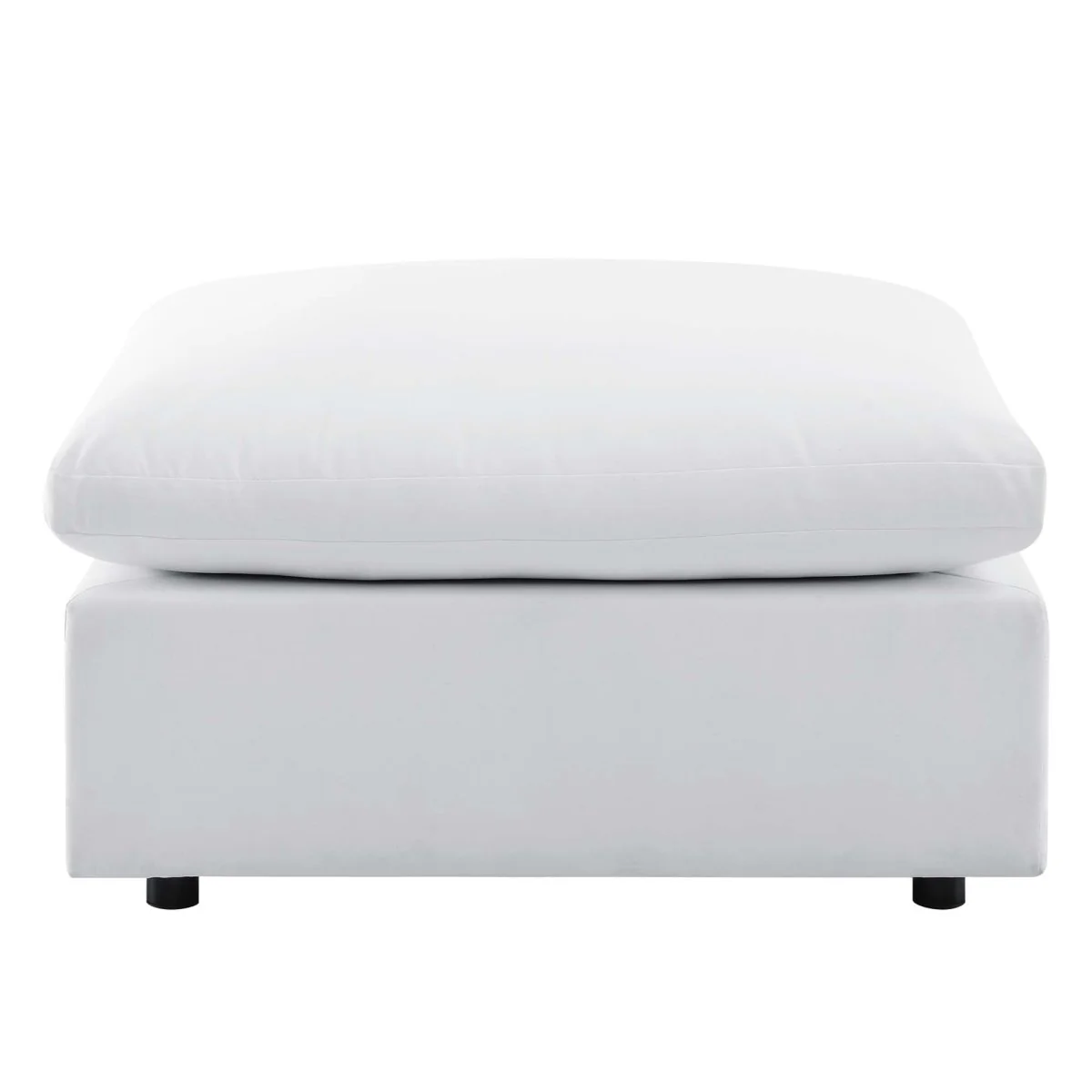 108" 4-Piece White Outdoor Patio Sectional Sofa with Sunbrella Cushions - Image 12