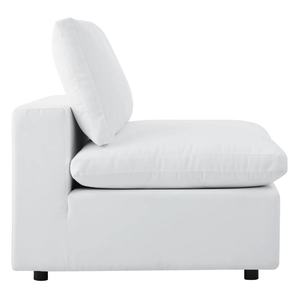 108" 5-Piece White Outdoor Patio Sectional Sofa – Aluminum Frame with Sunbrella Fabric - Image 5