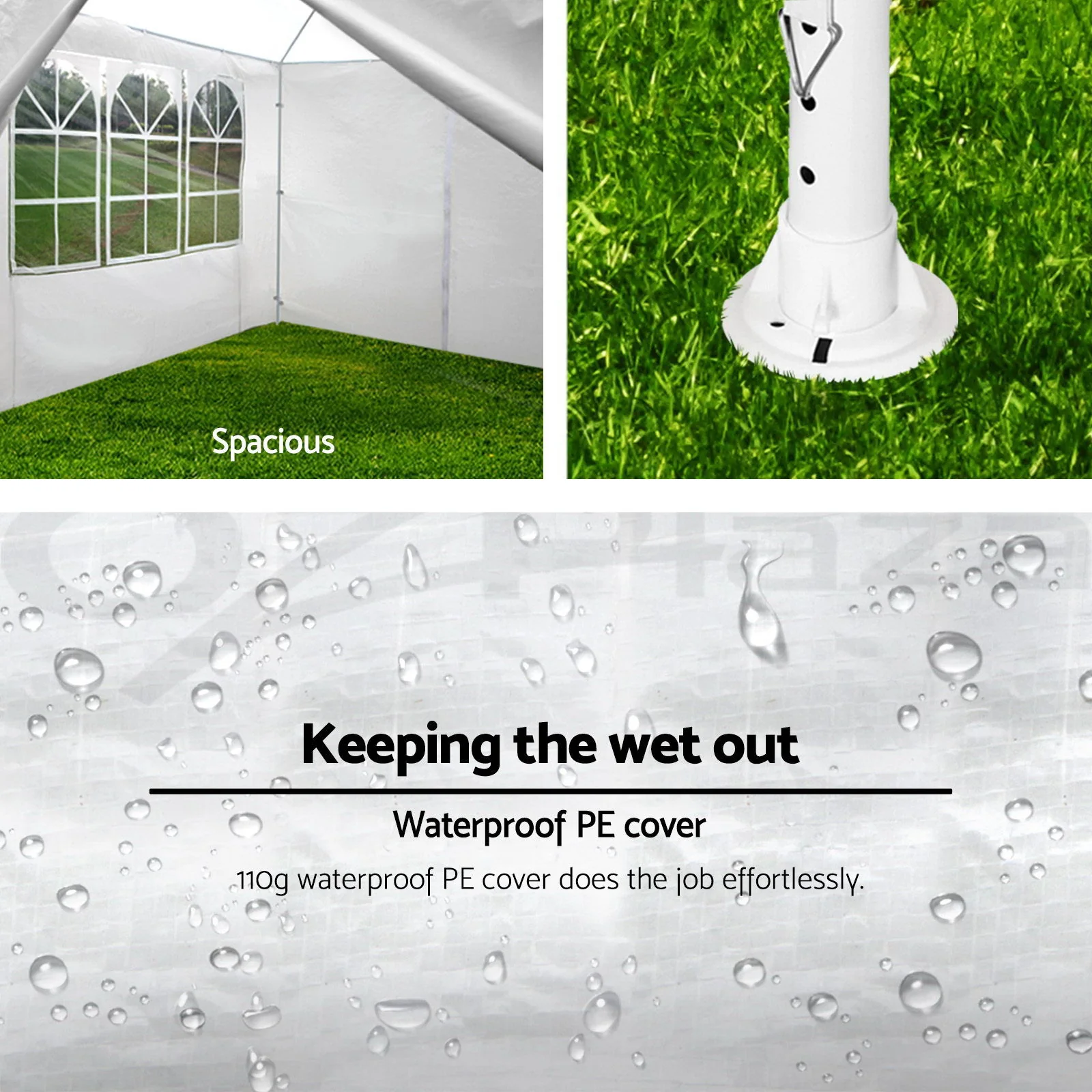 10X30' Wedding Party Canopy Tent Outdoor Gazebo With Removable Sidewalls - Image 17