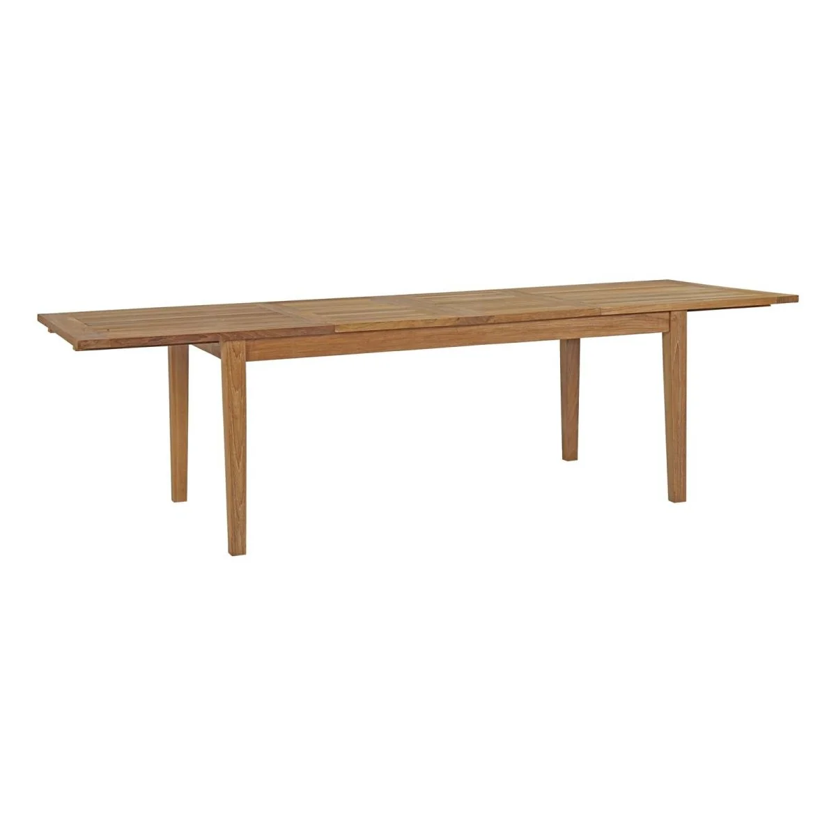 11-Piece Natural Teak Outdoor Dining Set with Extension Table and Folding Armchairs - Image 4