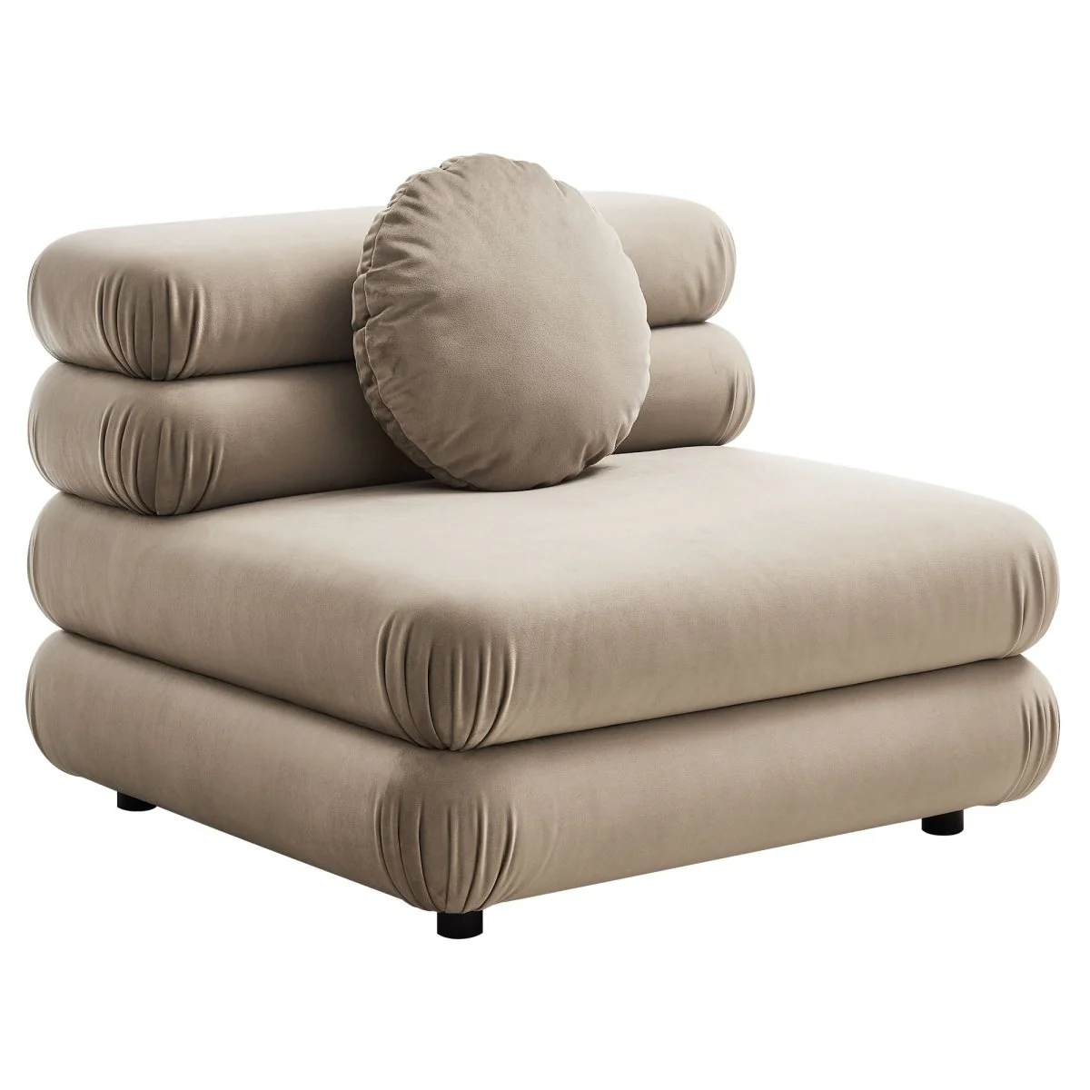 114 Inch Jubilee Performance Velvet 4-Piece Modular Sectional Sofa with Ottoman - Image 13