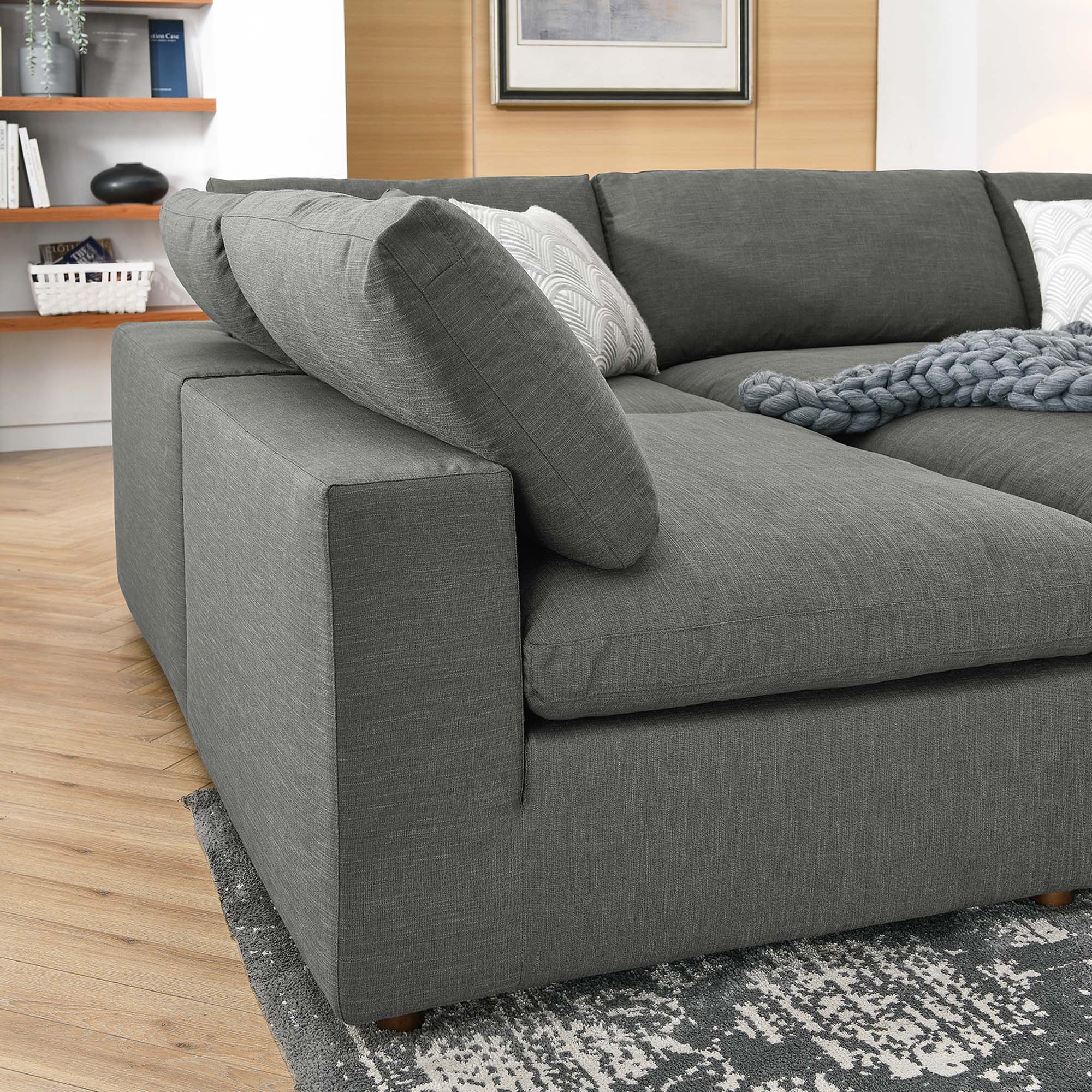 120 Inch Down Filled Overstuffed 6-Piece Sectional Sofa - Image 26