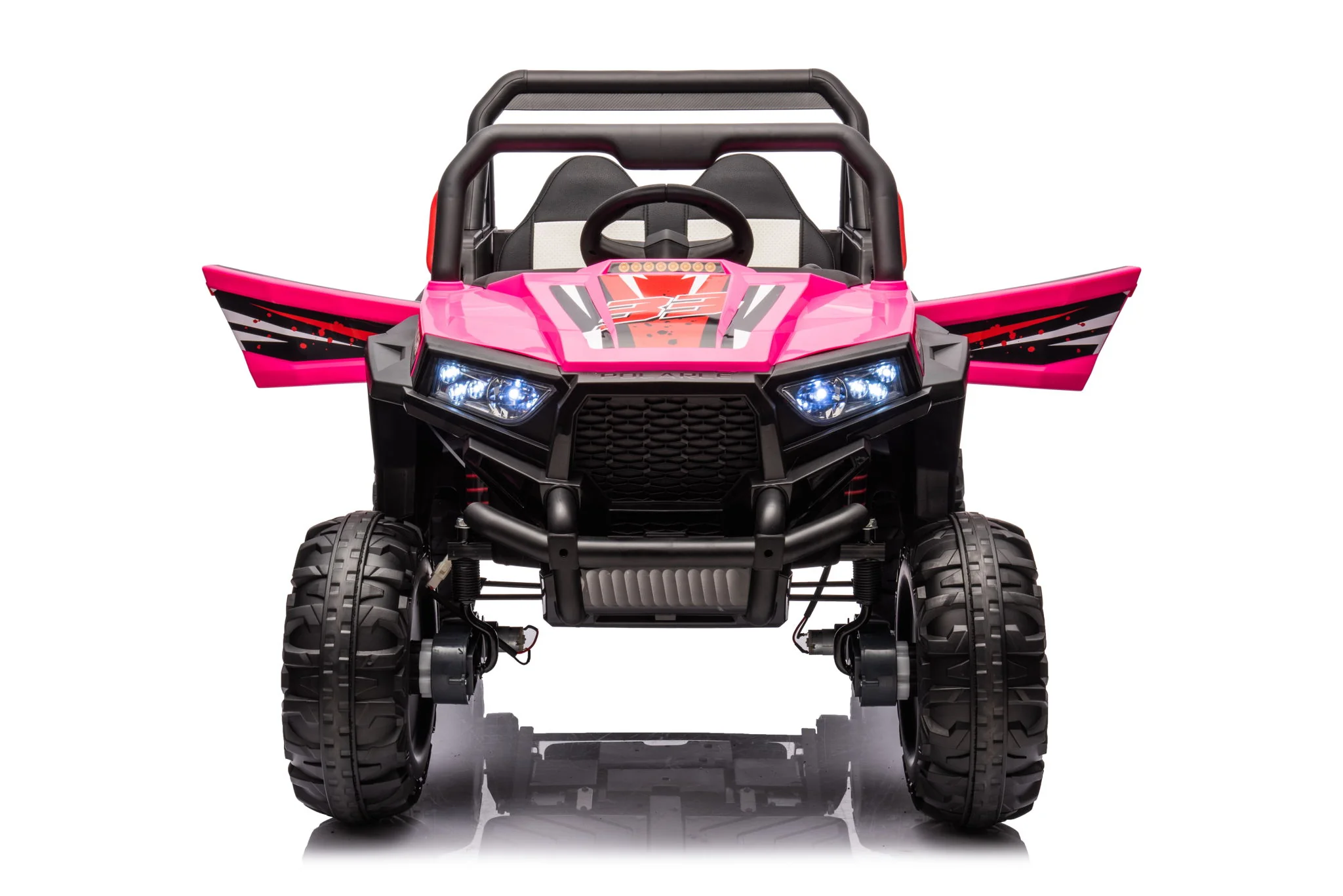 12V7A*1 30W*4 Four-Wheel Drive Seat One Button Start, Forward And Backward, High And Low Speed, Music, Front Light, Power Display, Two Doors Can Open, 2.4G R / C, Seat Belt Four Wheel Absorber - Image 16
