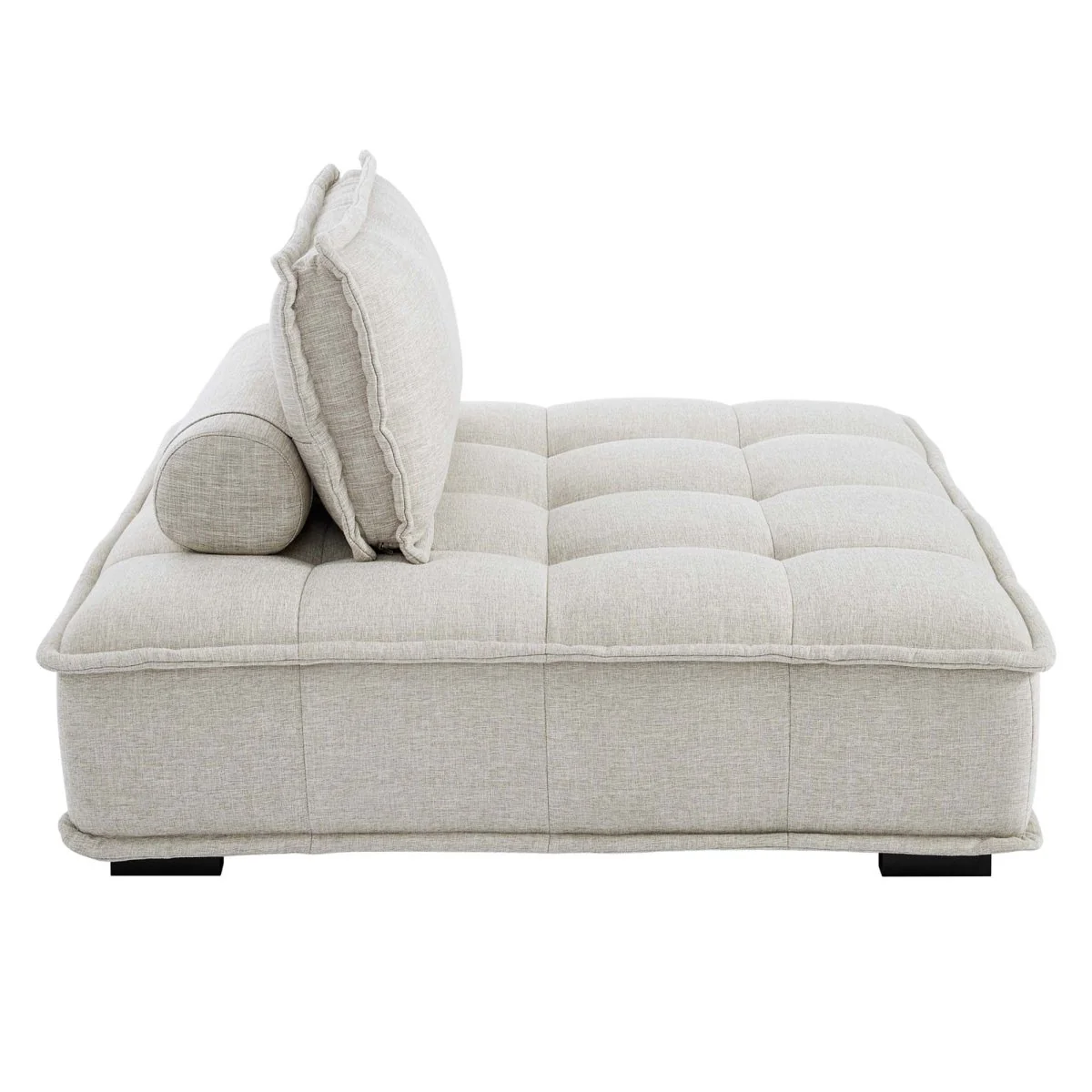141 Inch Tufted Fabric 5-Piece Modular Sectional Sofa - Image 13