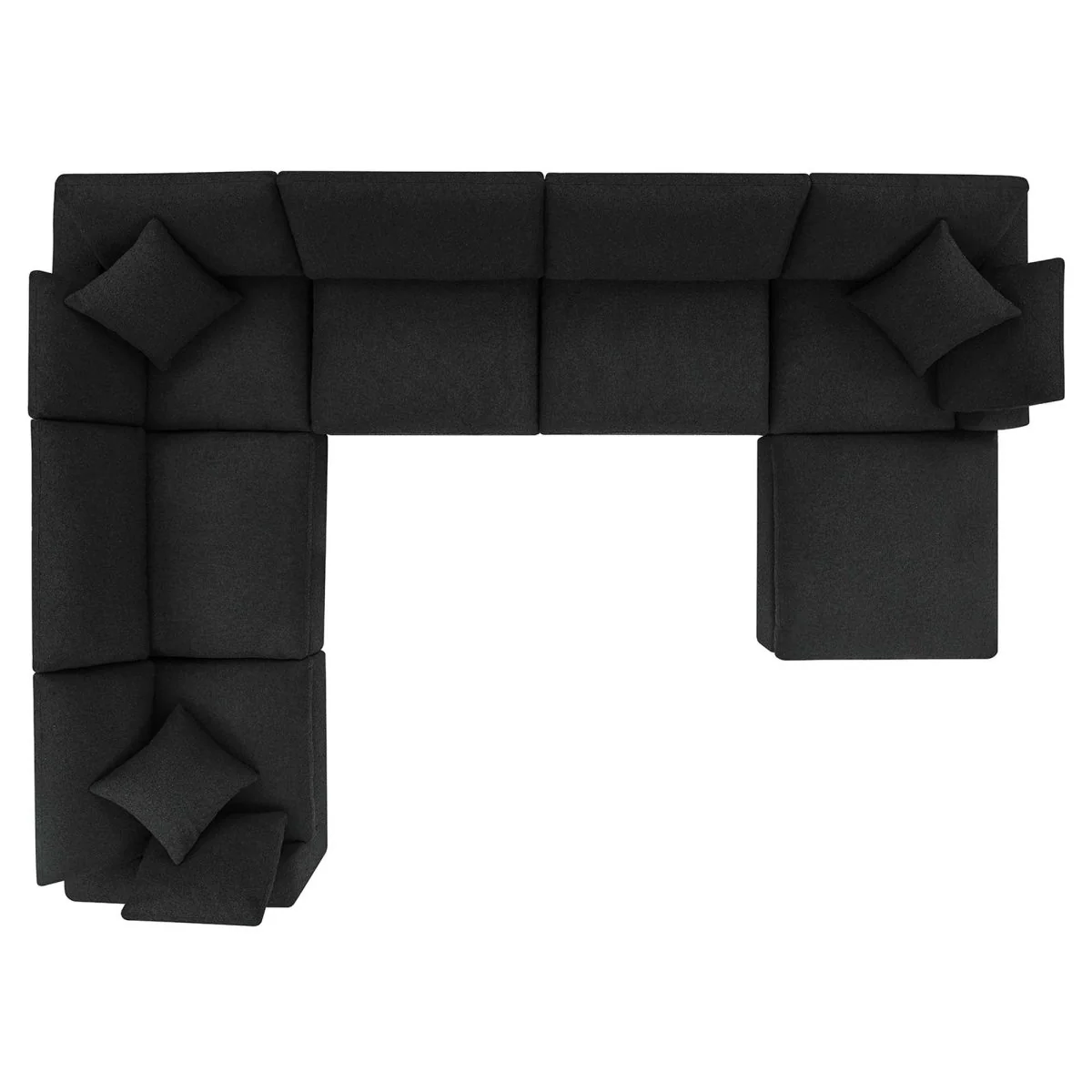 159 Inch Down Filled Overstuffed Boucle 7-Piece Sectional Sofa - Image 8