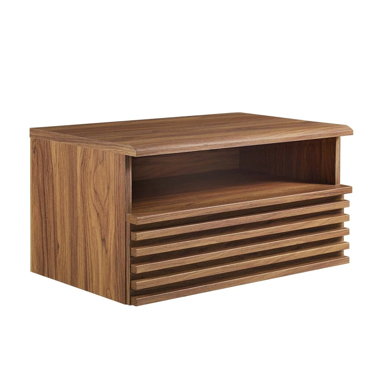 16" Mid Century Wall Mount Nightstand with Drawer - Image 17