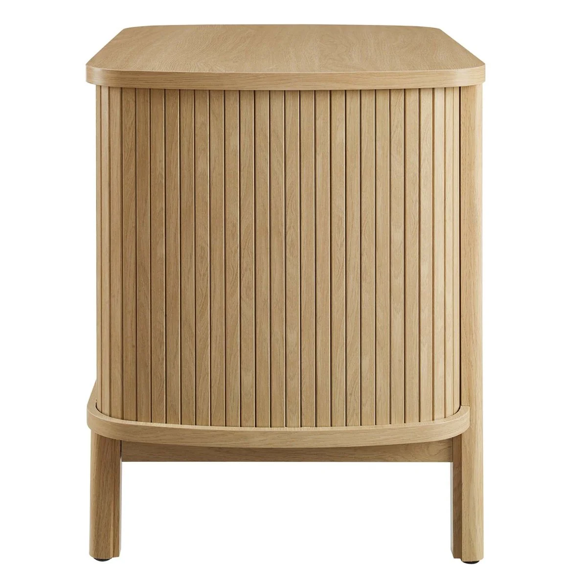 16" Modern Fluted 2 Drawer Nightstand - Image 18