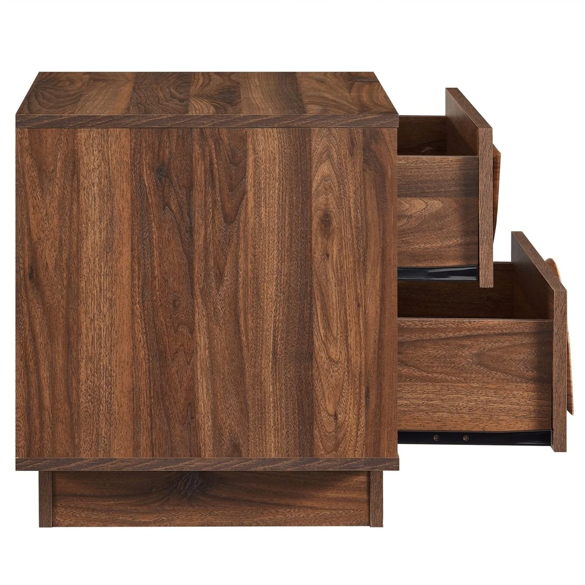 18" Modern Circle Pattern 2 Drawer Nightstand - Image 7