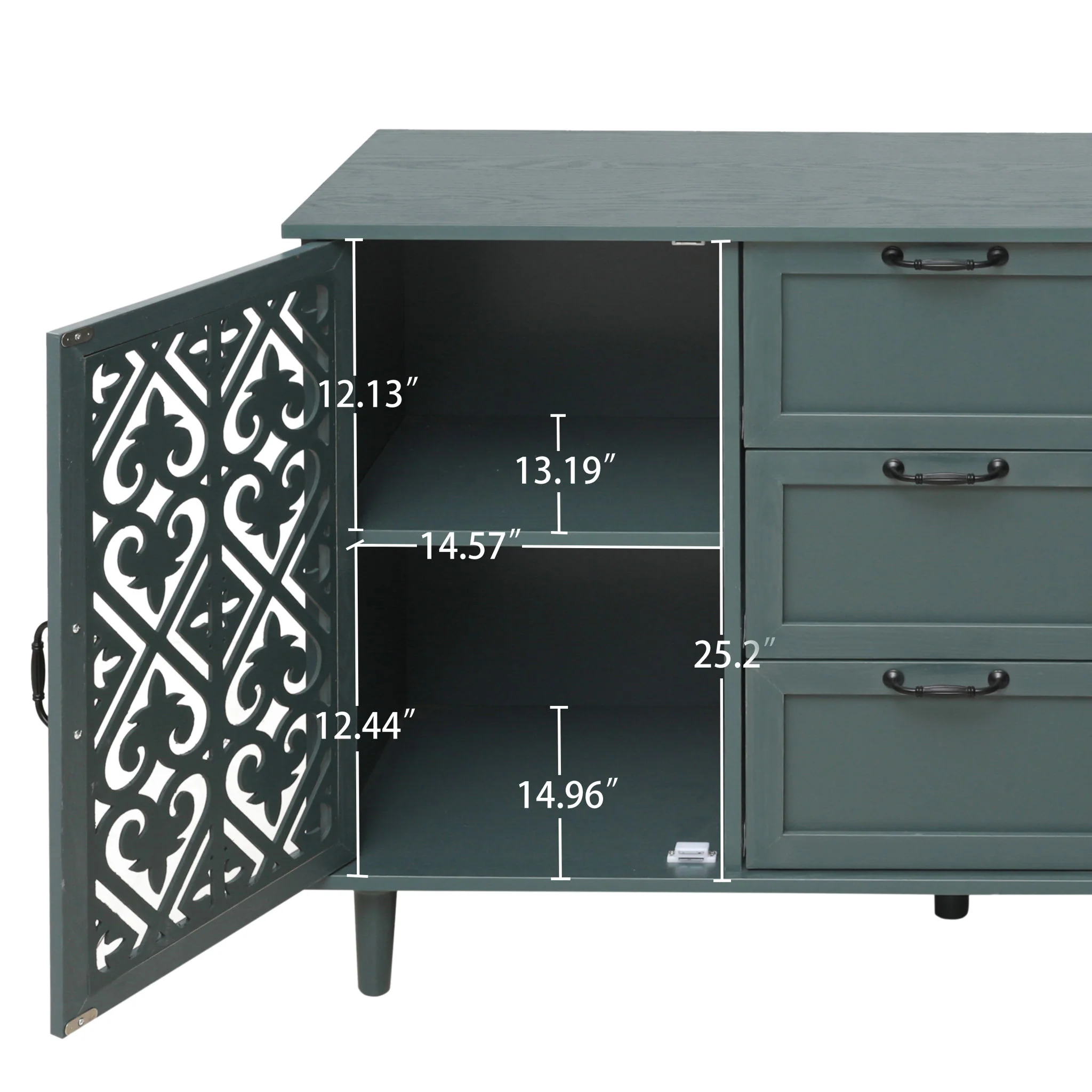 2 Door 3 Drawer Cabinet - Image 3
