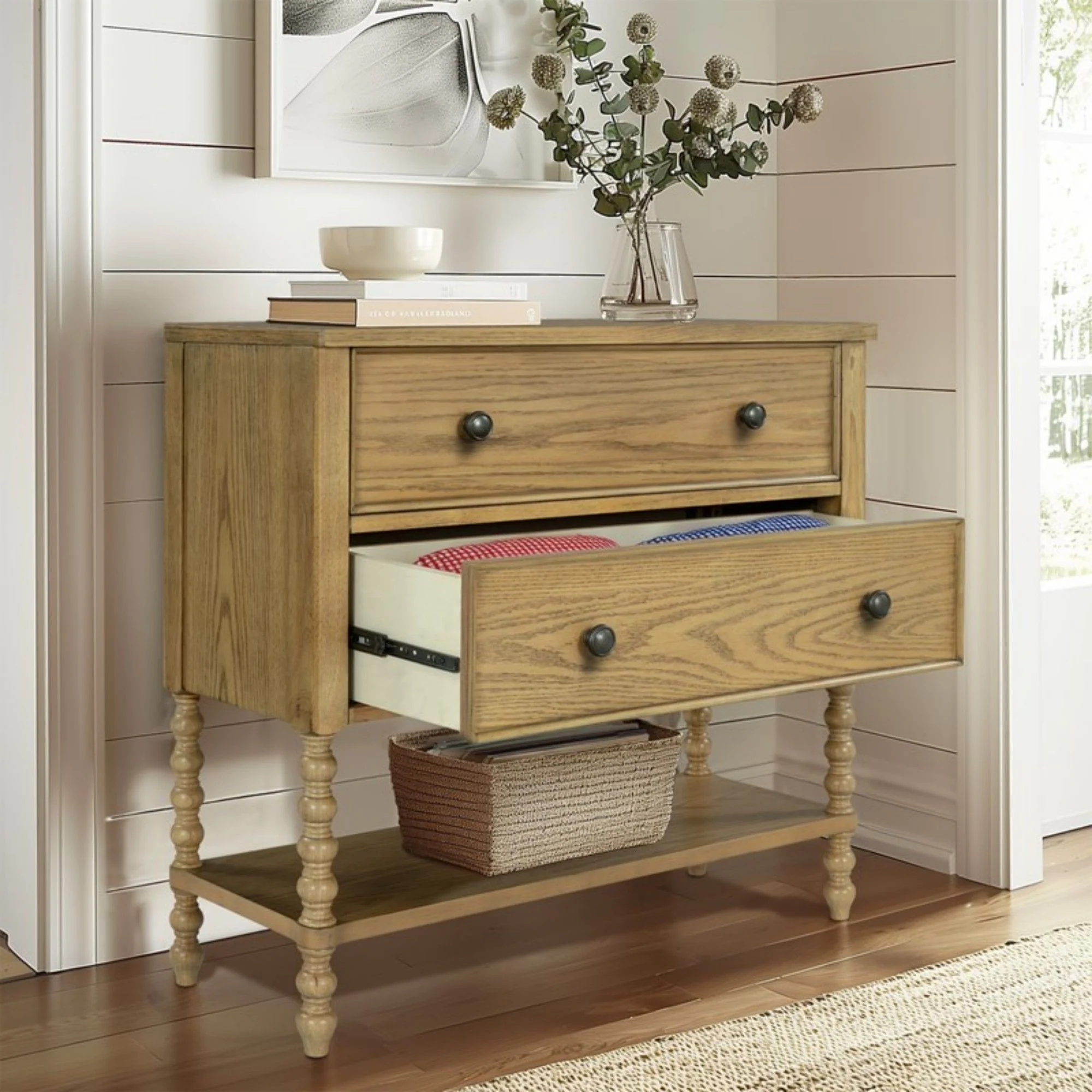 2 Drawer Accent Chest - Natural - Image 4