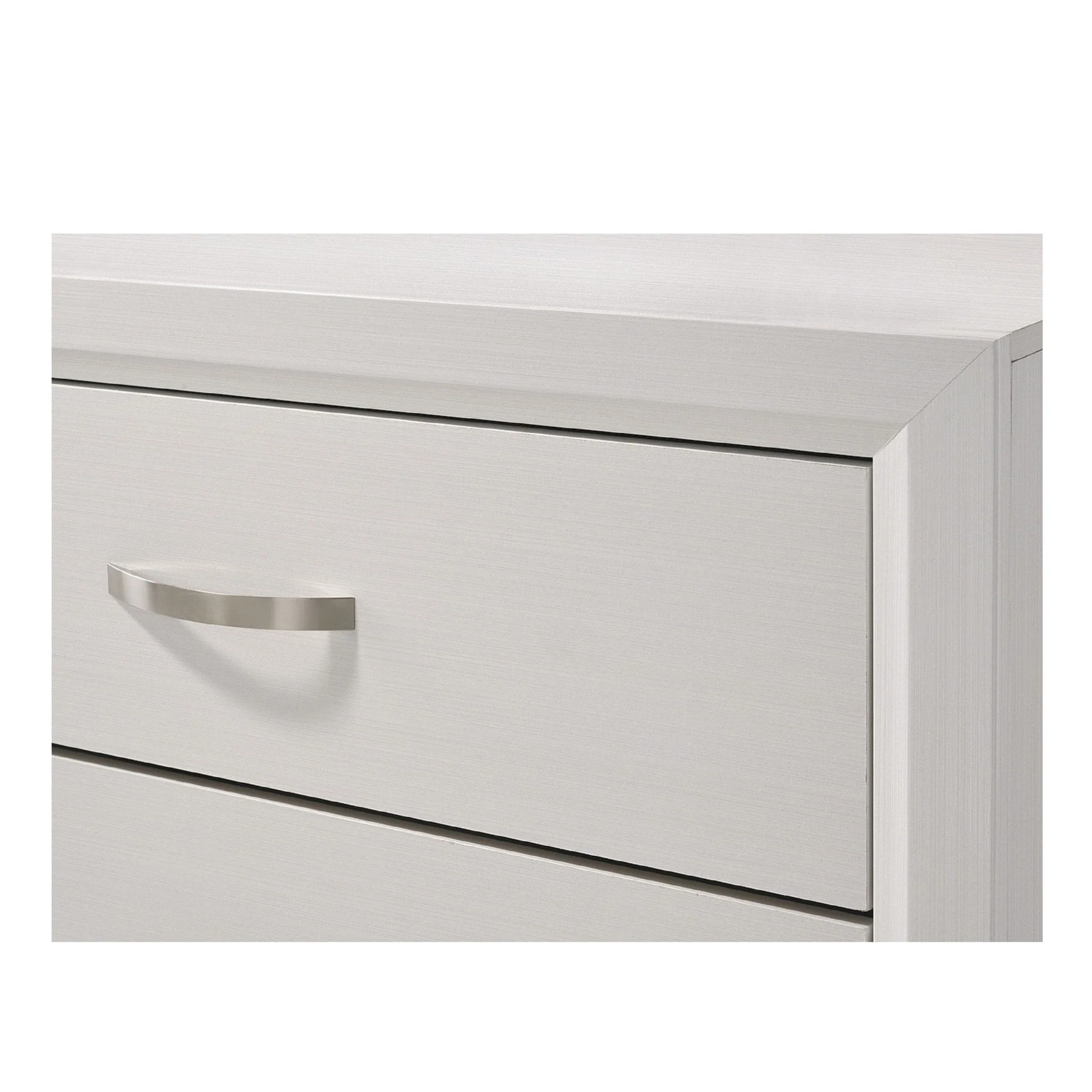 2 Drawer Nightstand With Handles Furniture For Bedroom - White - Image 2