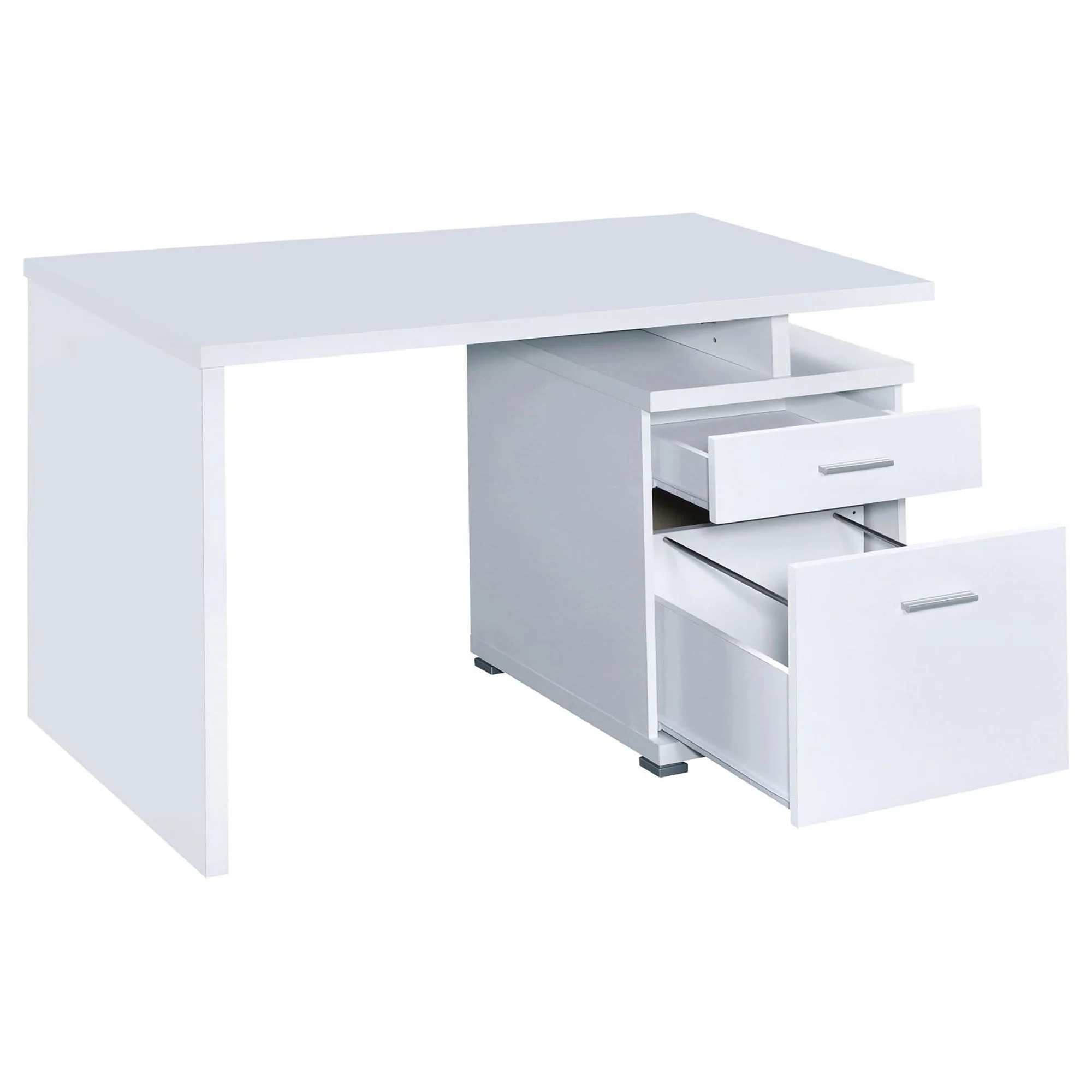 2 Drawer Reversible Office Desk With Modular Design - Image 8