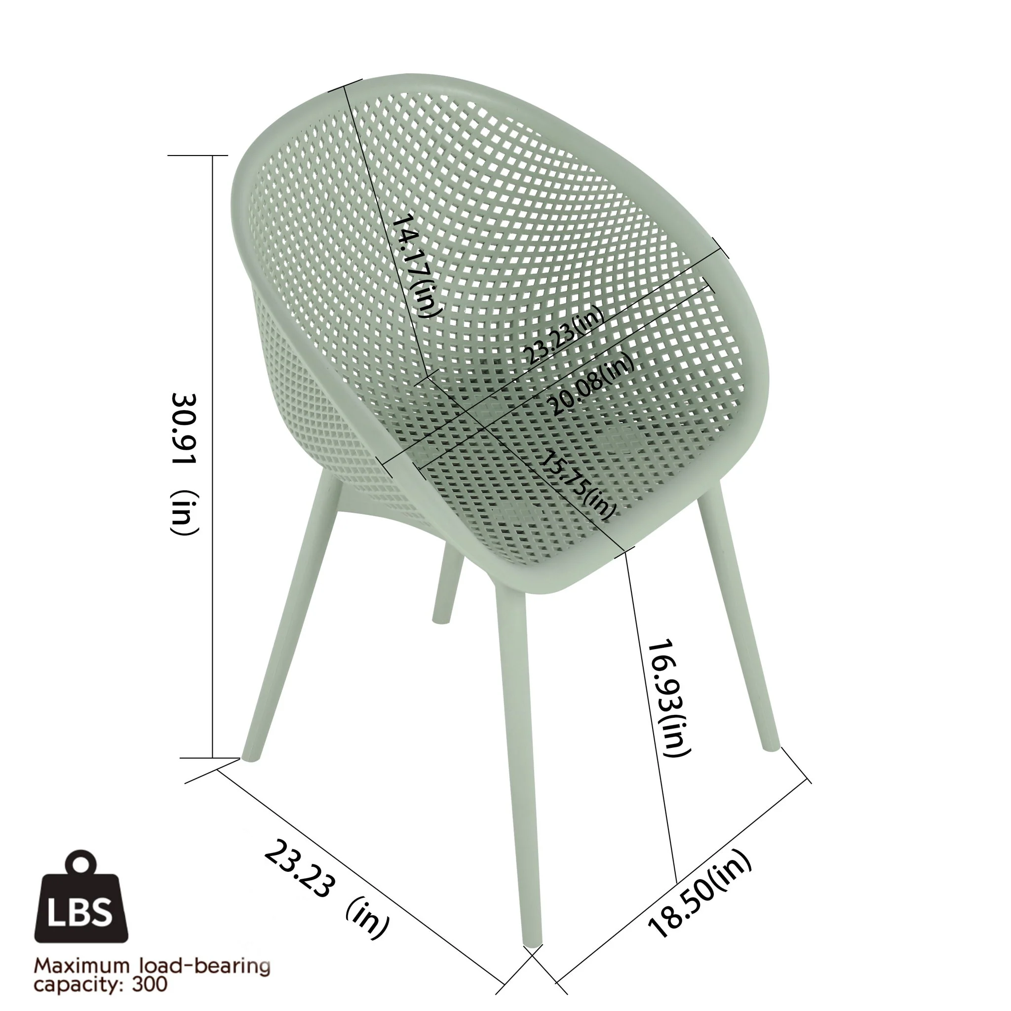 2 Pack Lounge Chair Set & Folding Square Table - Image 19