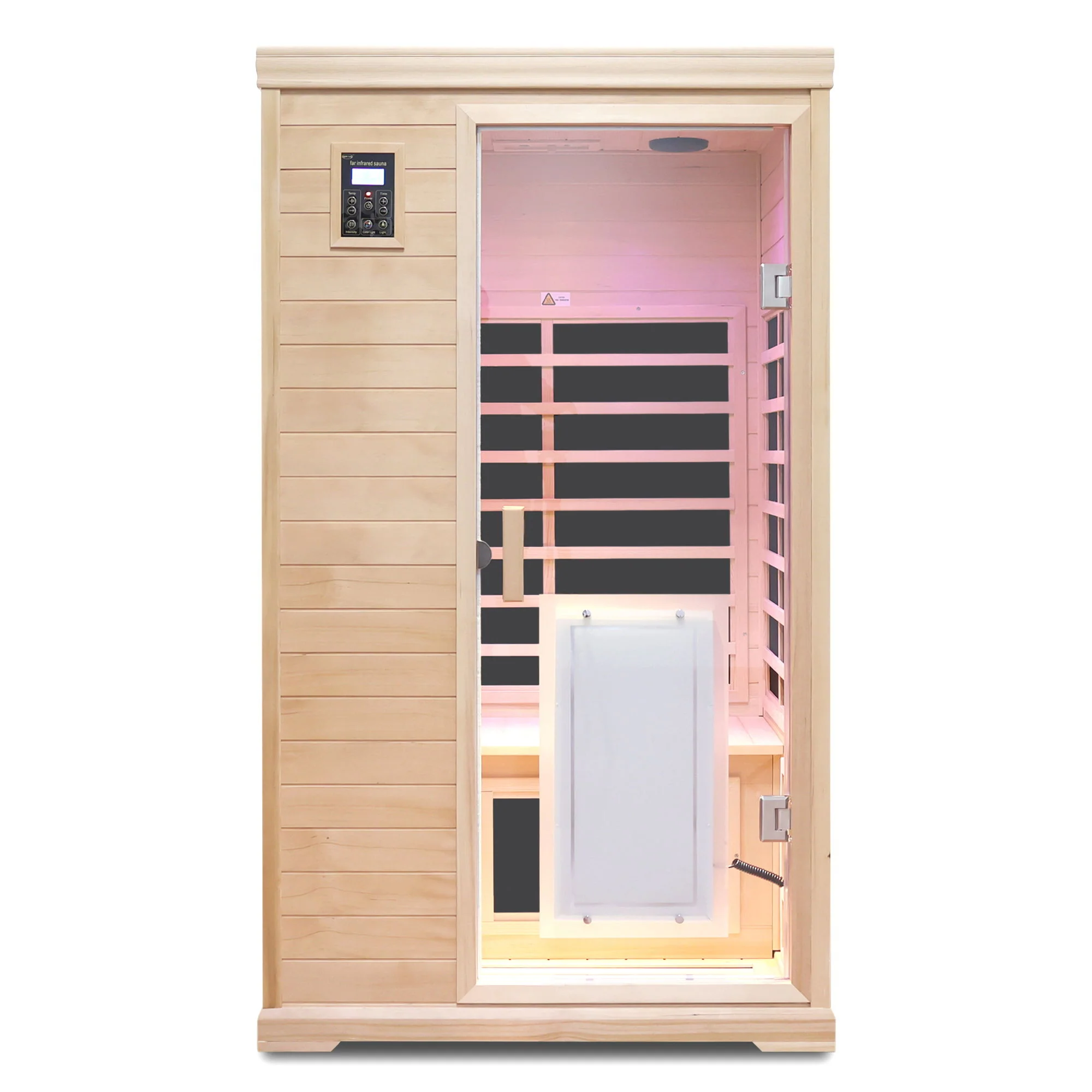 2 Person Far Infrared Hemlock Indoor Sauna Room - Natural - Image 7