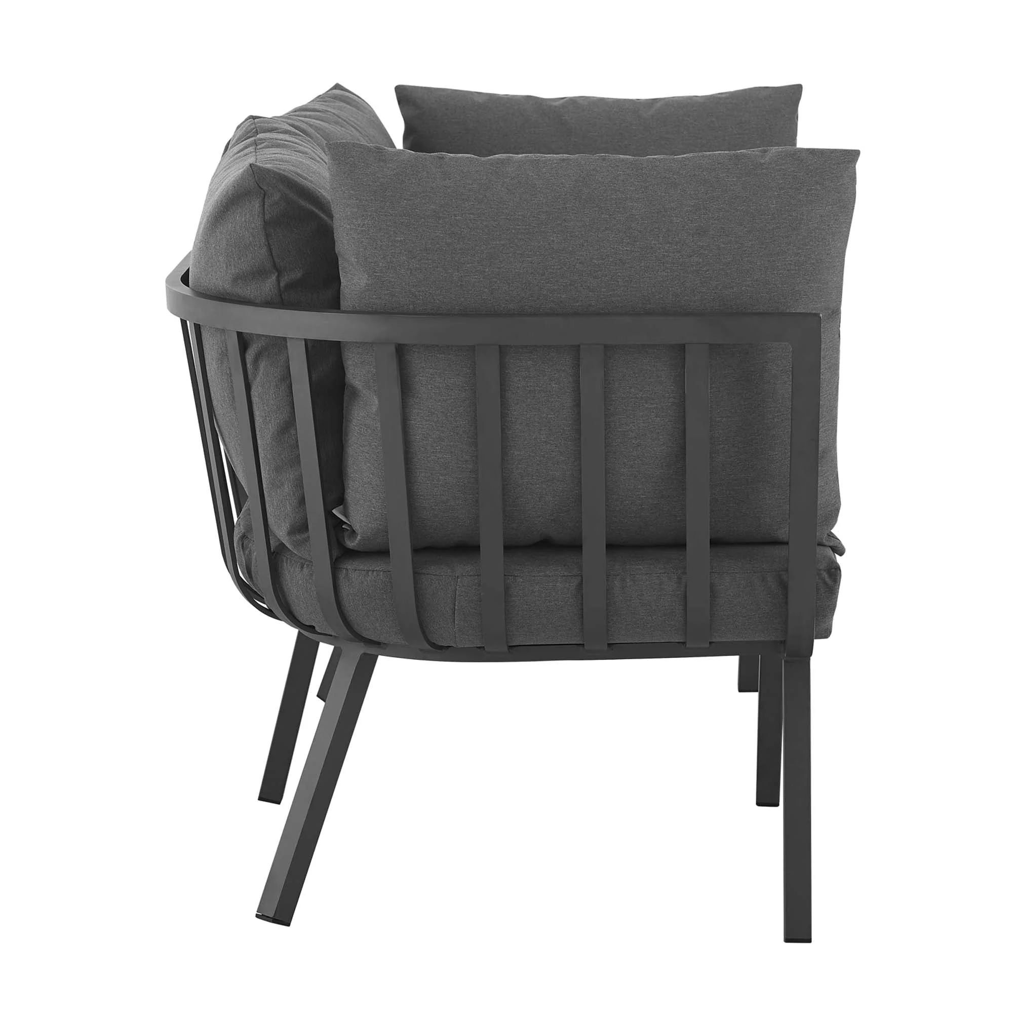 2-Piece Aluminum Patio Loveseat with Cushions, Weather-Resistant Outdoor Seating Set - Image 37