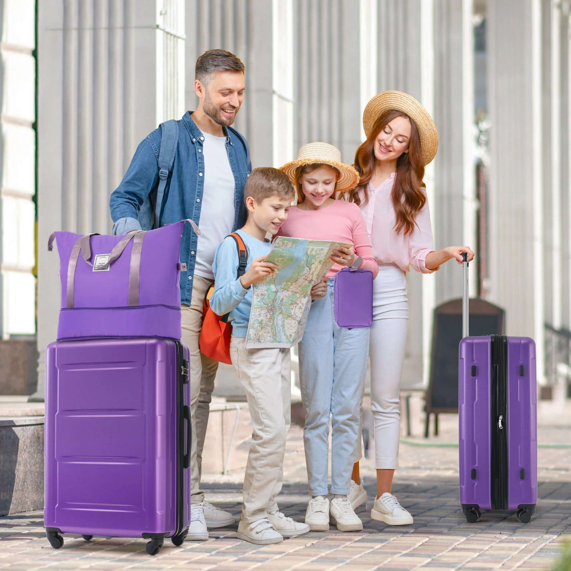 2 Piece Luggage Set With Bags Expanable Spinner Wheels ABS Lightweight Suitcase With Tsa Lock 20" / 24" - Image 17