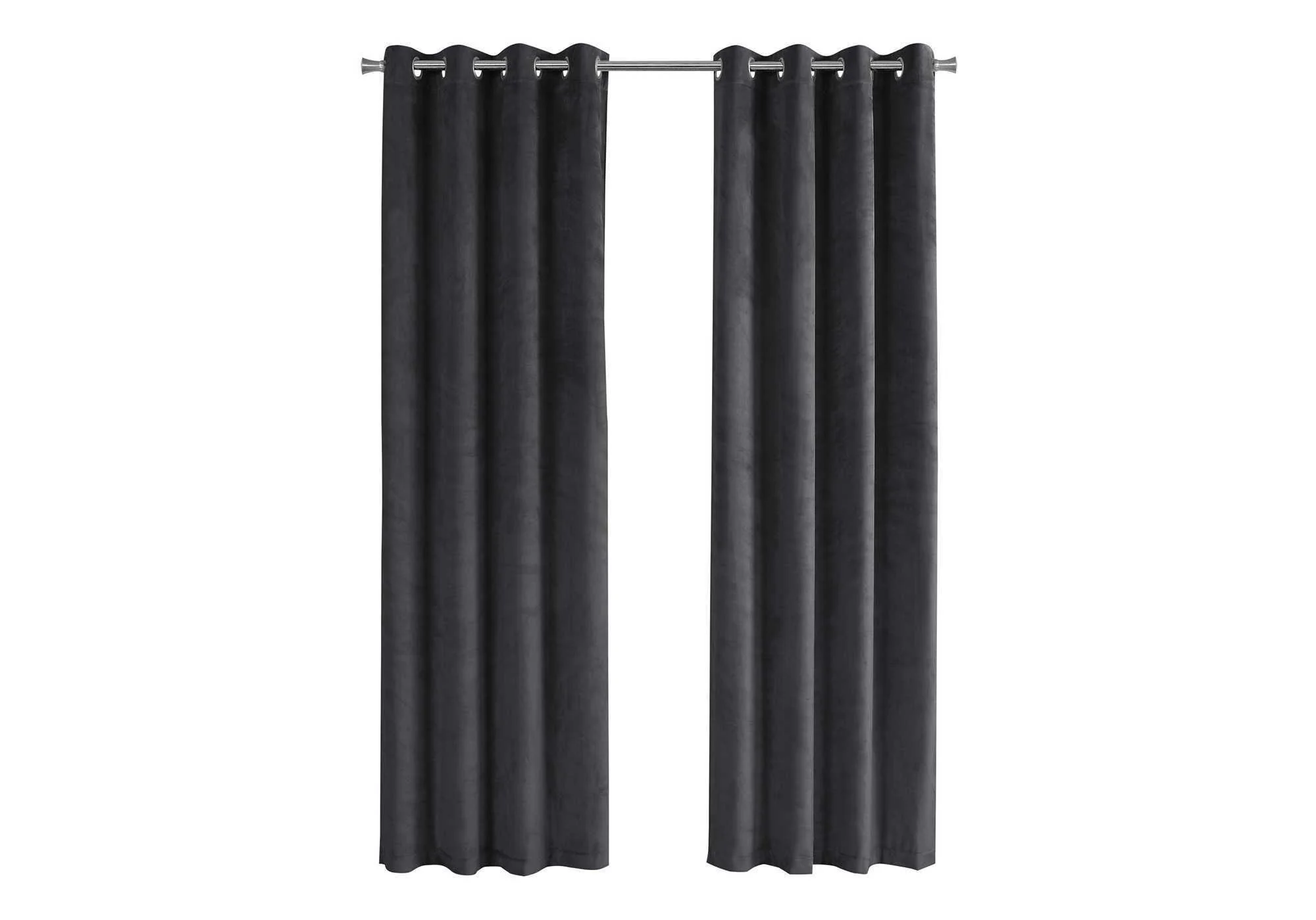 2 Pieces Set, Curtain Panel, Room Darkening, Grommet, Contemporary & Modern - Image 2