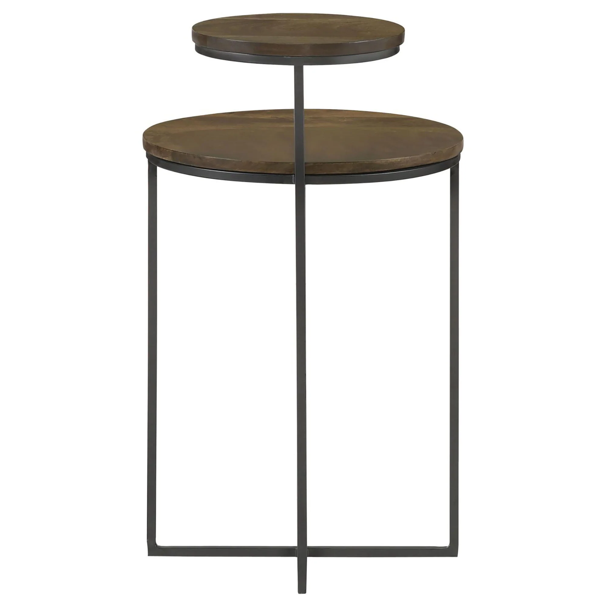 2 Tier Accent Table - Brown - Image 5