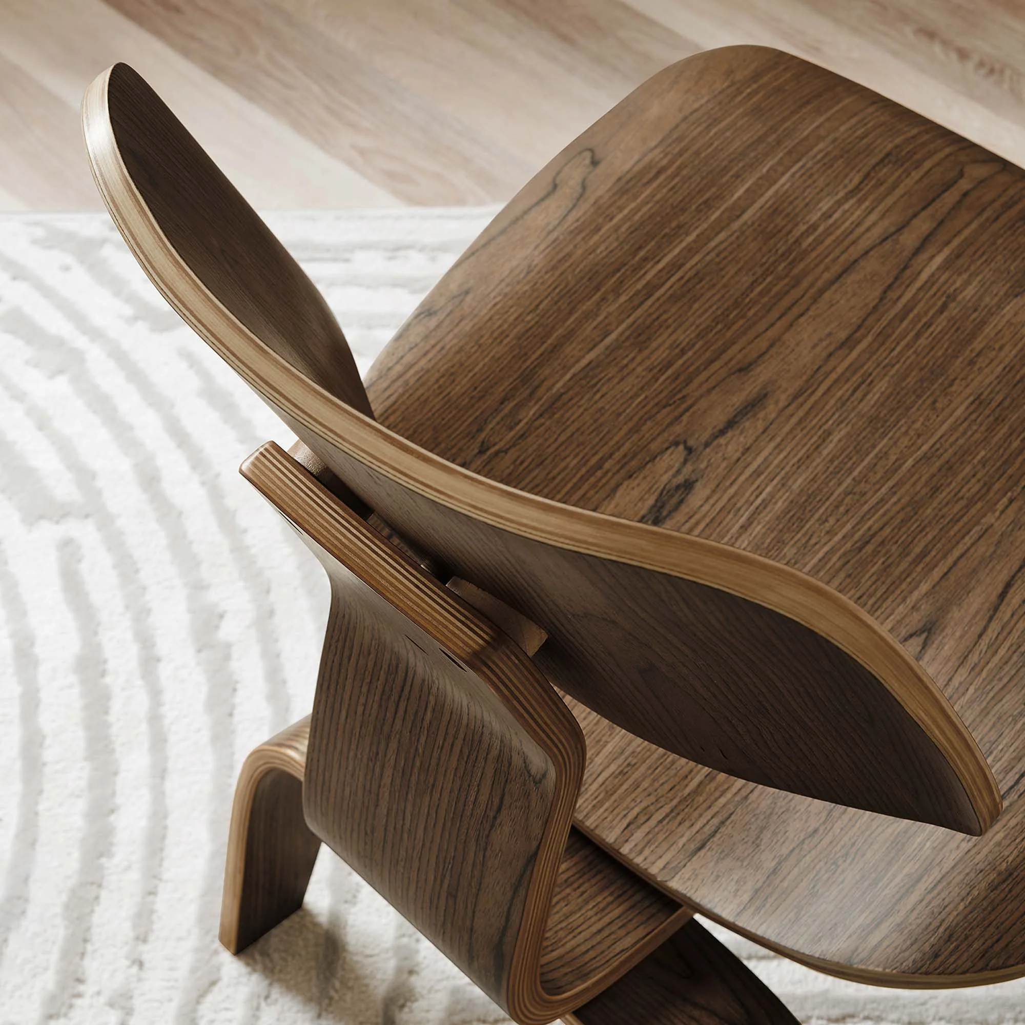 22 Inch Mid-Century Molded Plywood Lounge Chair - Image 11