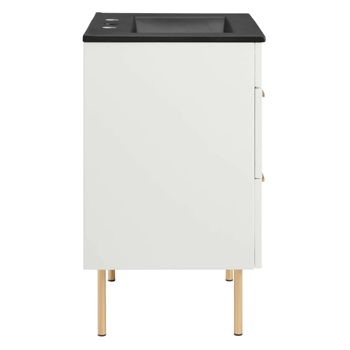 24" Modern Bathroom Vanity with Gold Hardware — Sleek Contemporary Design for Bathrooms - Image 5