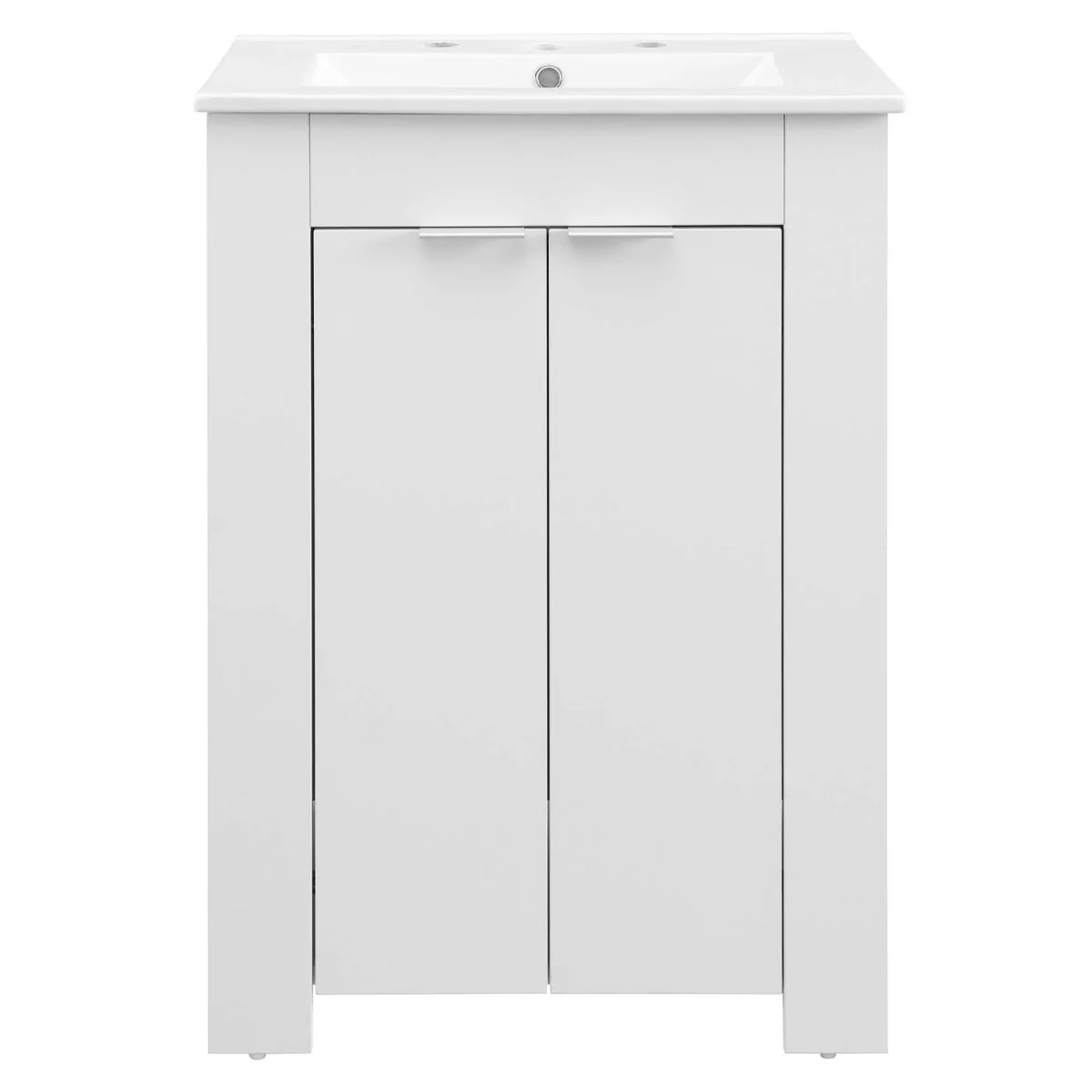 24" Modern Bathroom Vanity with Integrated Sink and Low-Profile Legs, Freestanding - Image 64