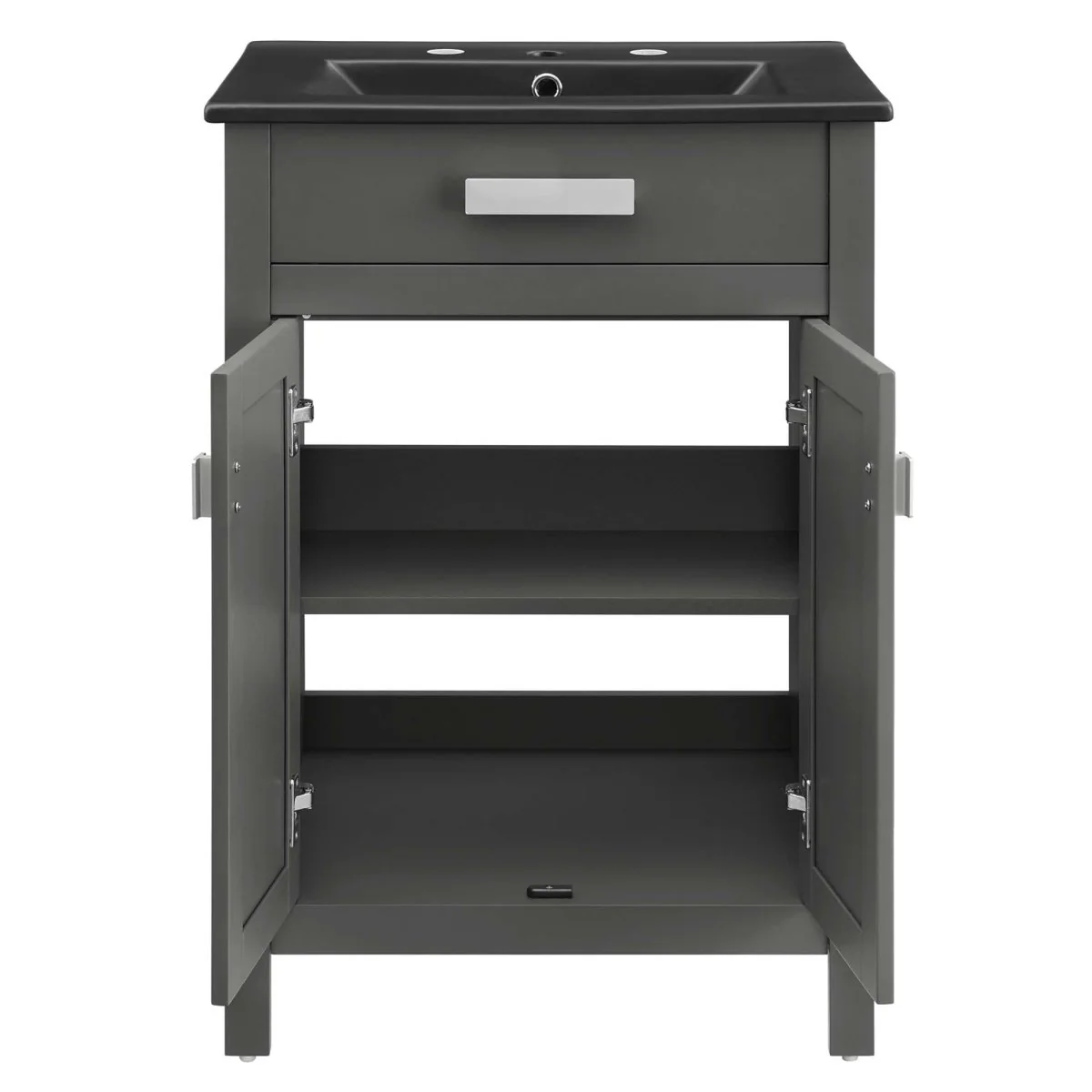 24" Modern Bathroom Vanity with Sink and Storage - Compact Contemporary Design - Image 19