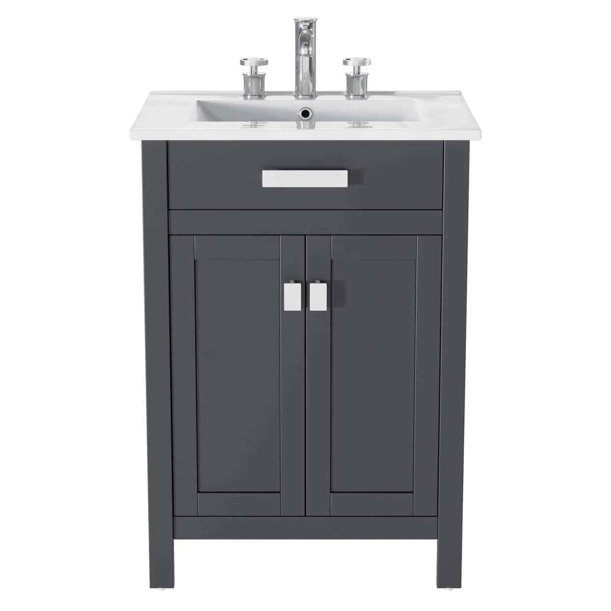 24" Modern Bathroom Vanity with Sink and Storage - Compact Contemporary Design - Image 8