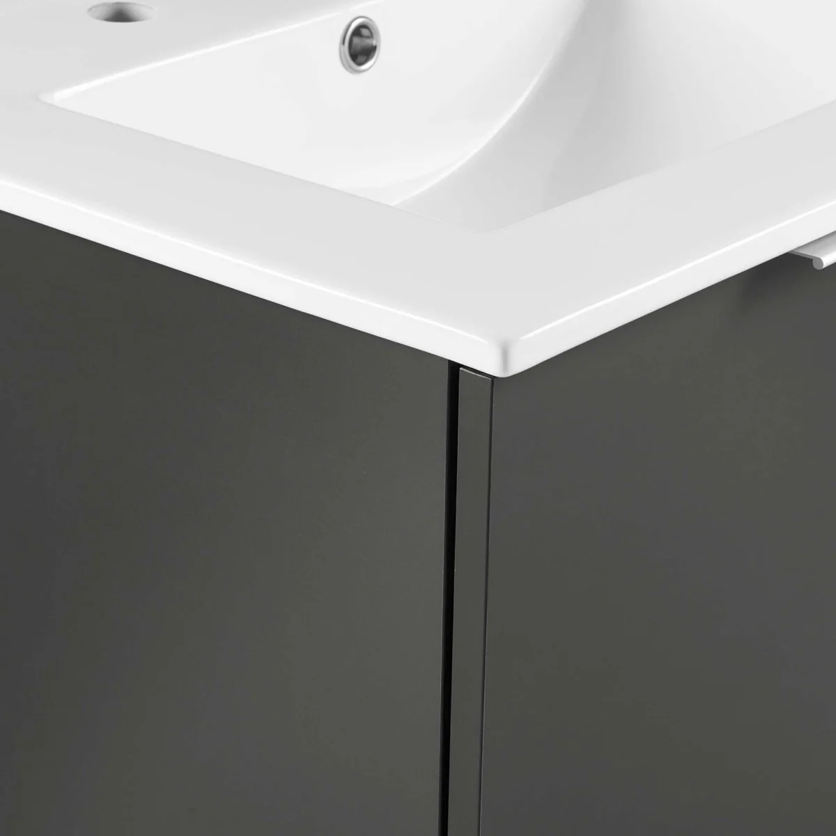 24" Modern Wall-Mount Bathroom Vanity with Sink — Floating Vanity Cabinet Basin - Image 33