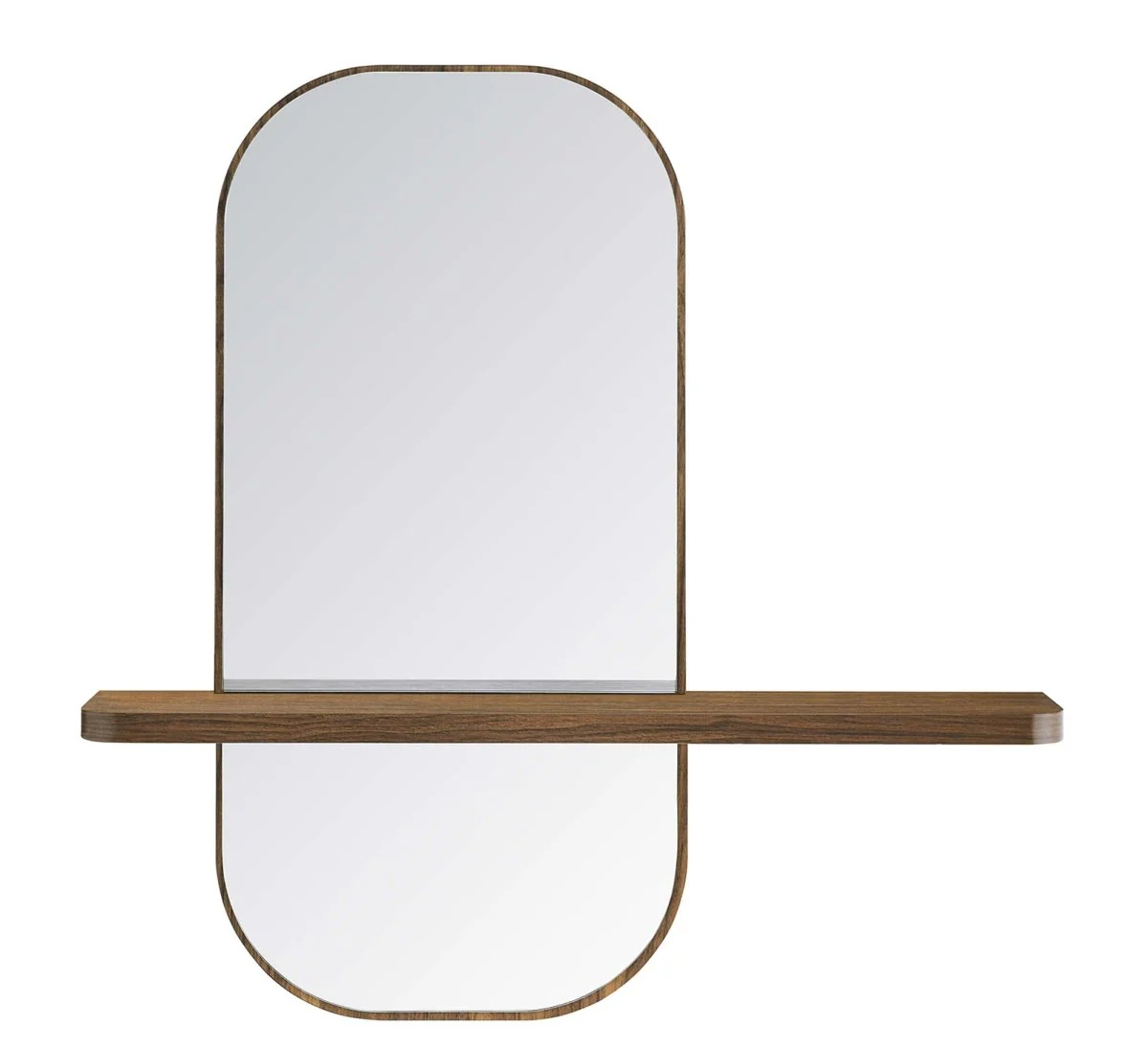 24" Rectangular Wall Mirror with Shelf — Wall-Mounted Framed Mirror for Entryway - Image 7