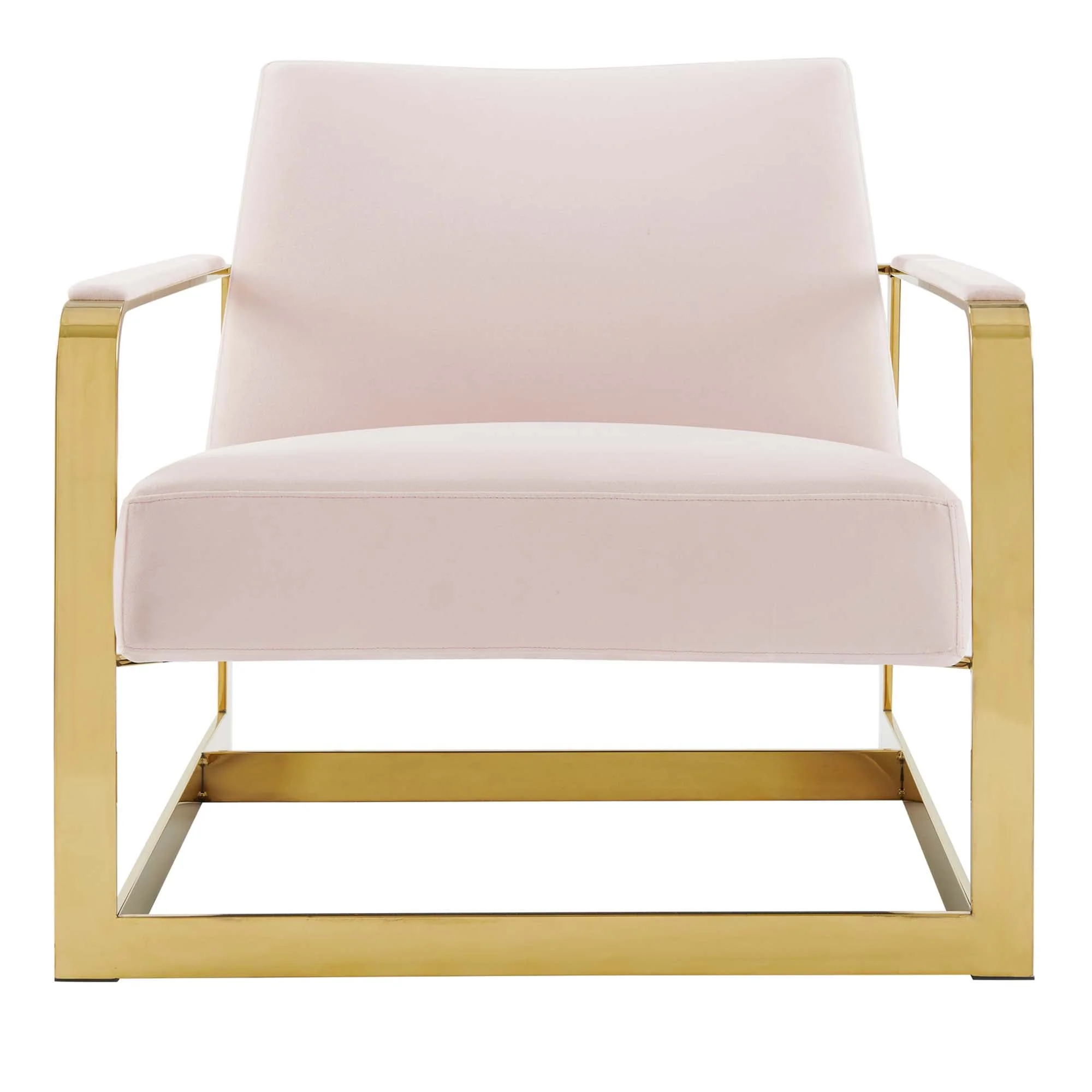 27 Inch Performance Velvet Accent Chair with Coated Steel Frame - Image 19