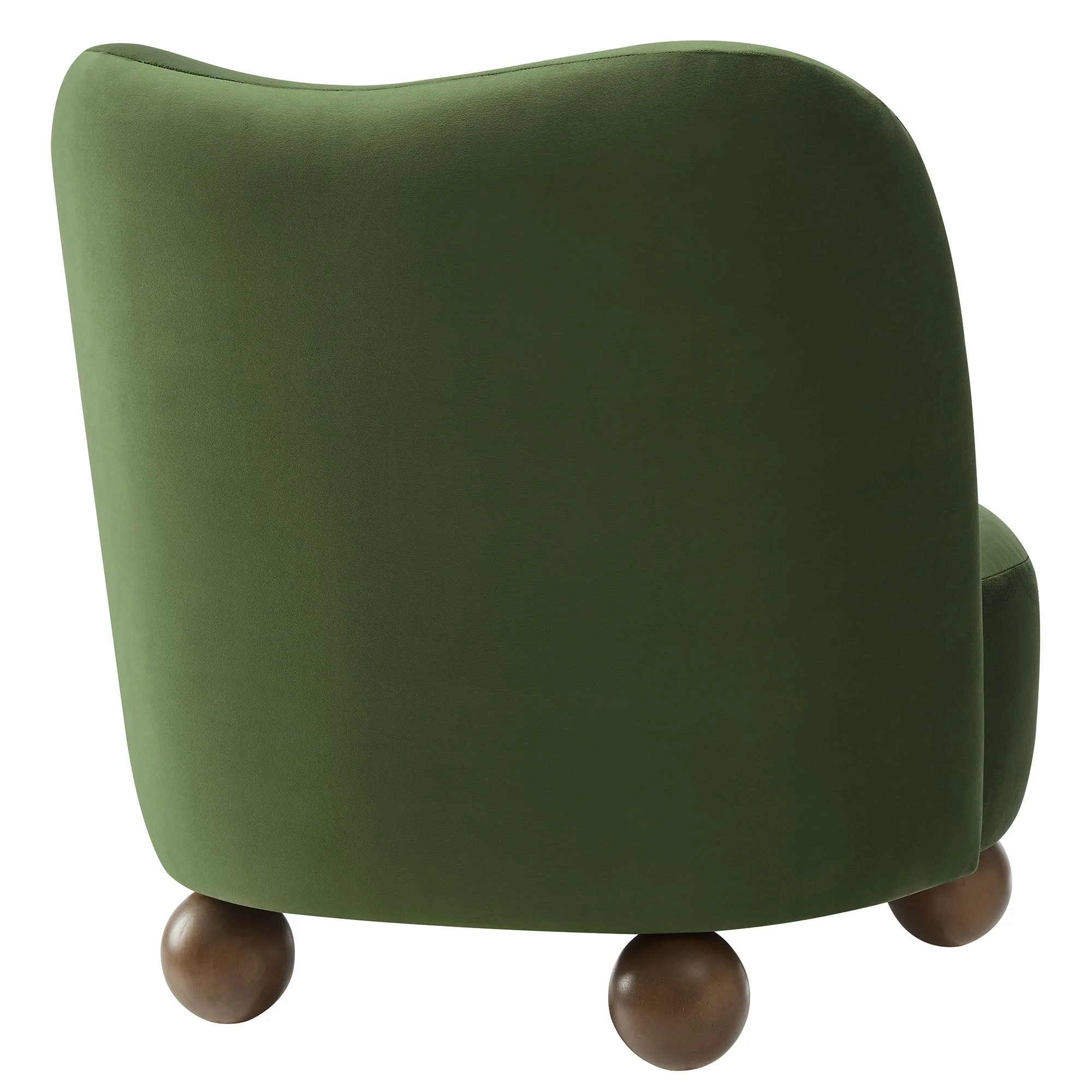 28 Inch Performance Velvet Curved Barrel Accent Chair - Image 19
