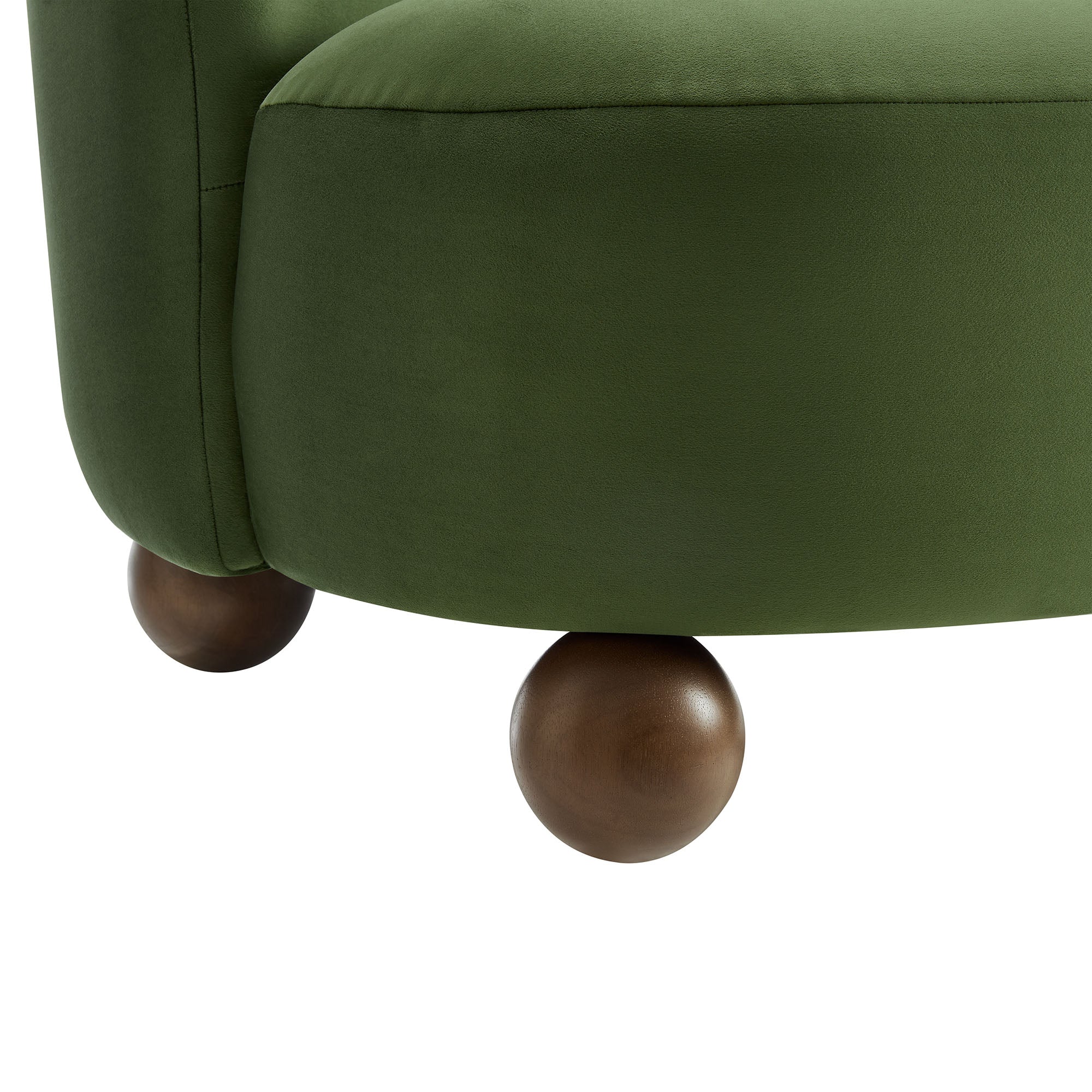 28 Inch Performance Velvet Curved Barrel Accent Chair - Image 20