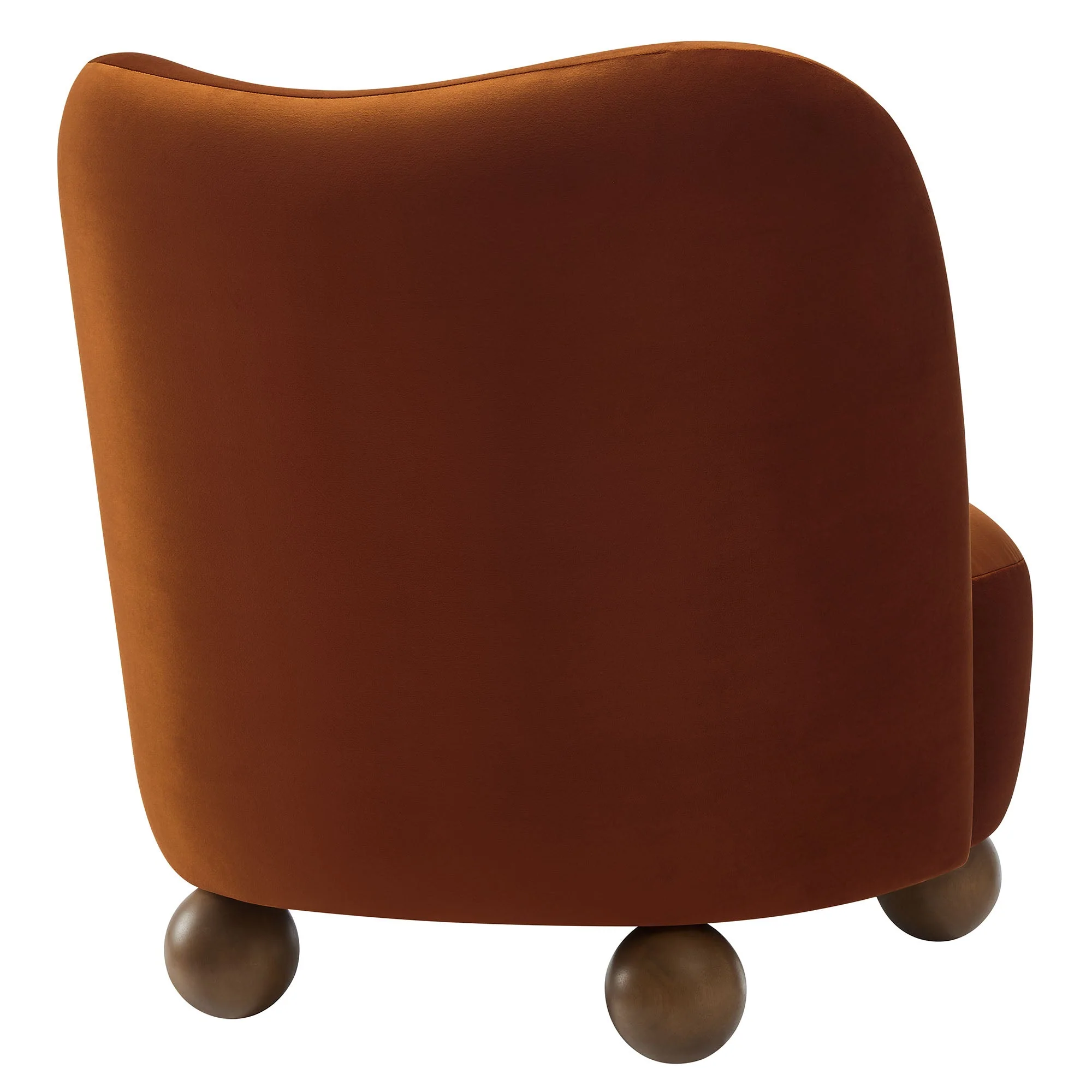 28 Inch Performance Velvet Curved Barrel Accent Chair - Image 26