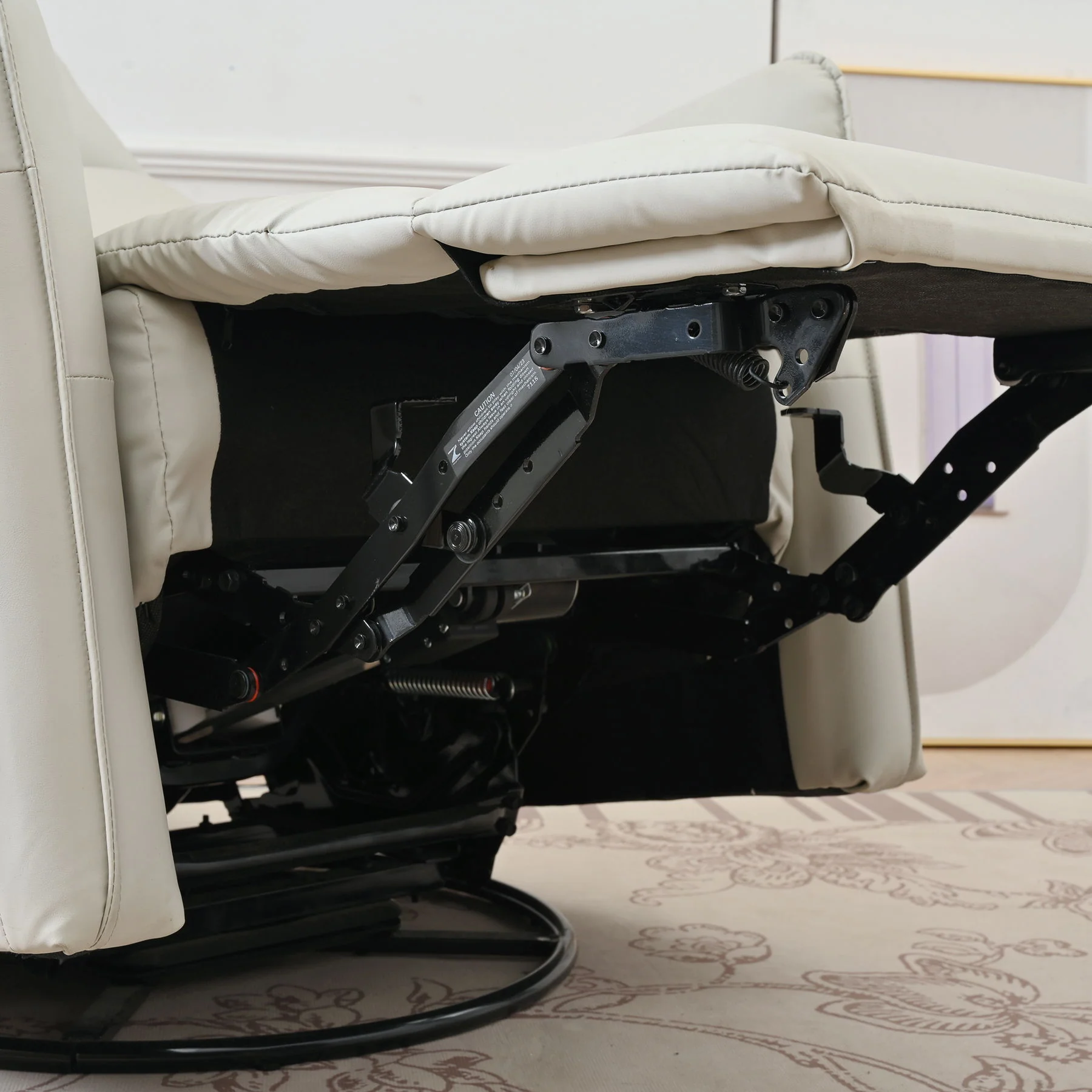 29.92" 270 Power Swivel Rocker Recliner Chair, Electric Glider Reclining Sofa With USB Ports, Power Swivel Glider, Rocking Chair Nursery Recliners For Living Room Bedroom - Image 3
