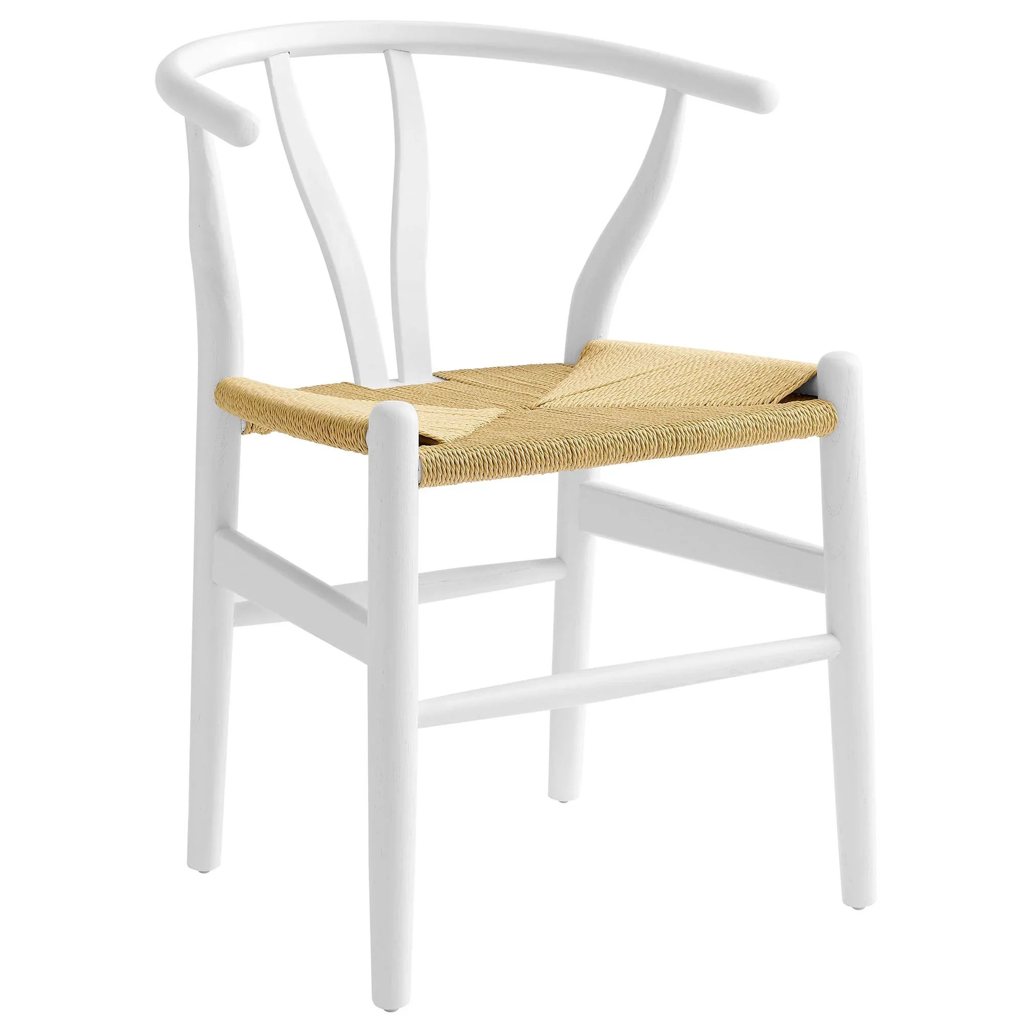 29 Inch Elm Wood Dining Side Chair with Woven Rope Seat - Image 22