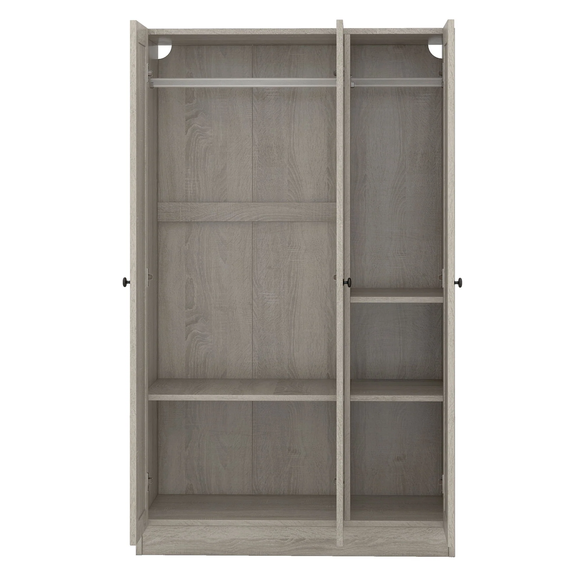 3 Door Shutter Wardrobe With Shelves - Image 11