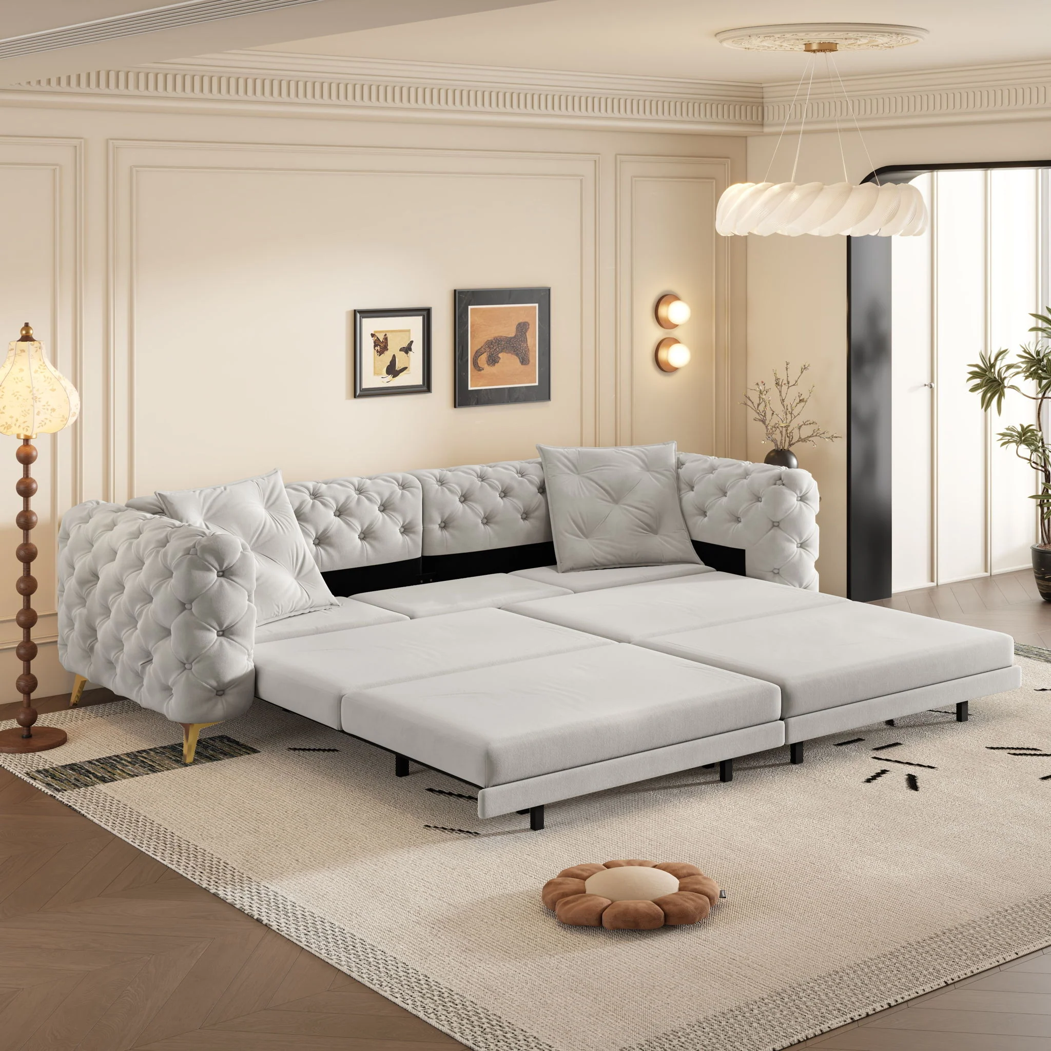 3-In-1 Convertible Sleeper Sofa - Image 17