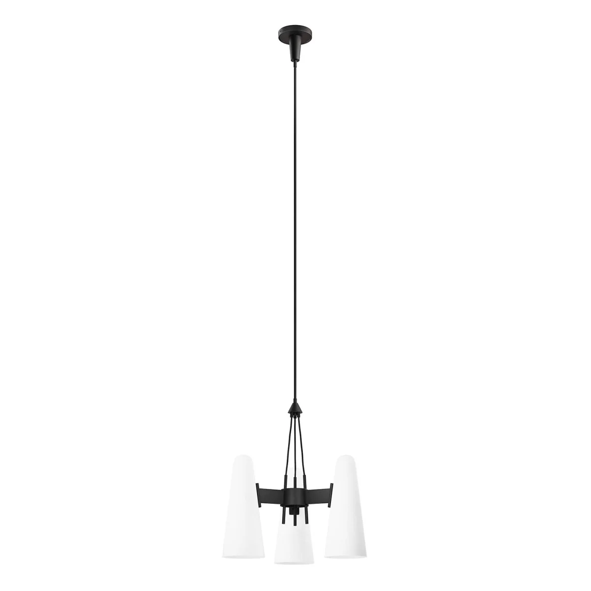 3-Light Beacon Glass Cone Pendant Ceiling Light Fixture Modern Industrial Lighting - Image 10