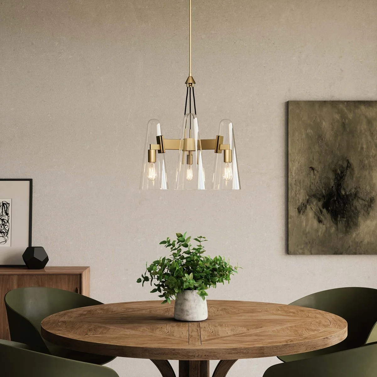 3-Light Beacon Glass Cone Pendant Ceiling Light Fixture Modern Industrial Lighting - Image 23