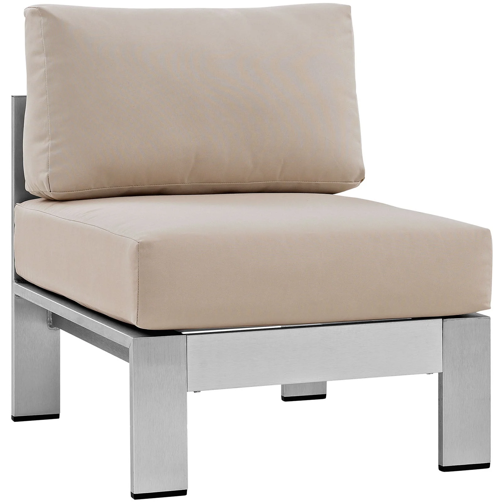 3-Piece Aluminum Patio Sectional Sofa Set with Cushions and Aluminum Frame - Image 8