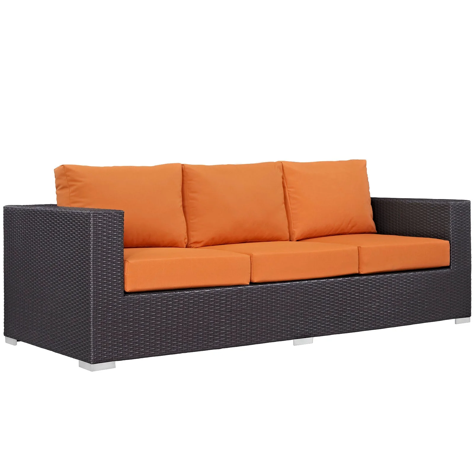 3-Piece Espresso Wicker Patio Sofa Set with Cushions for Outdoor Seating - Image 17