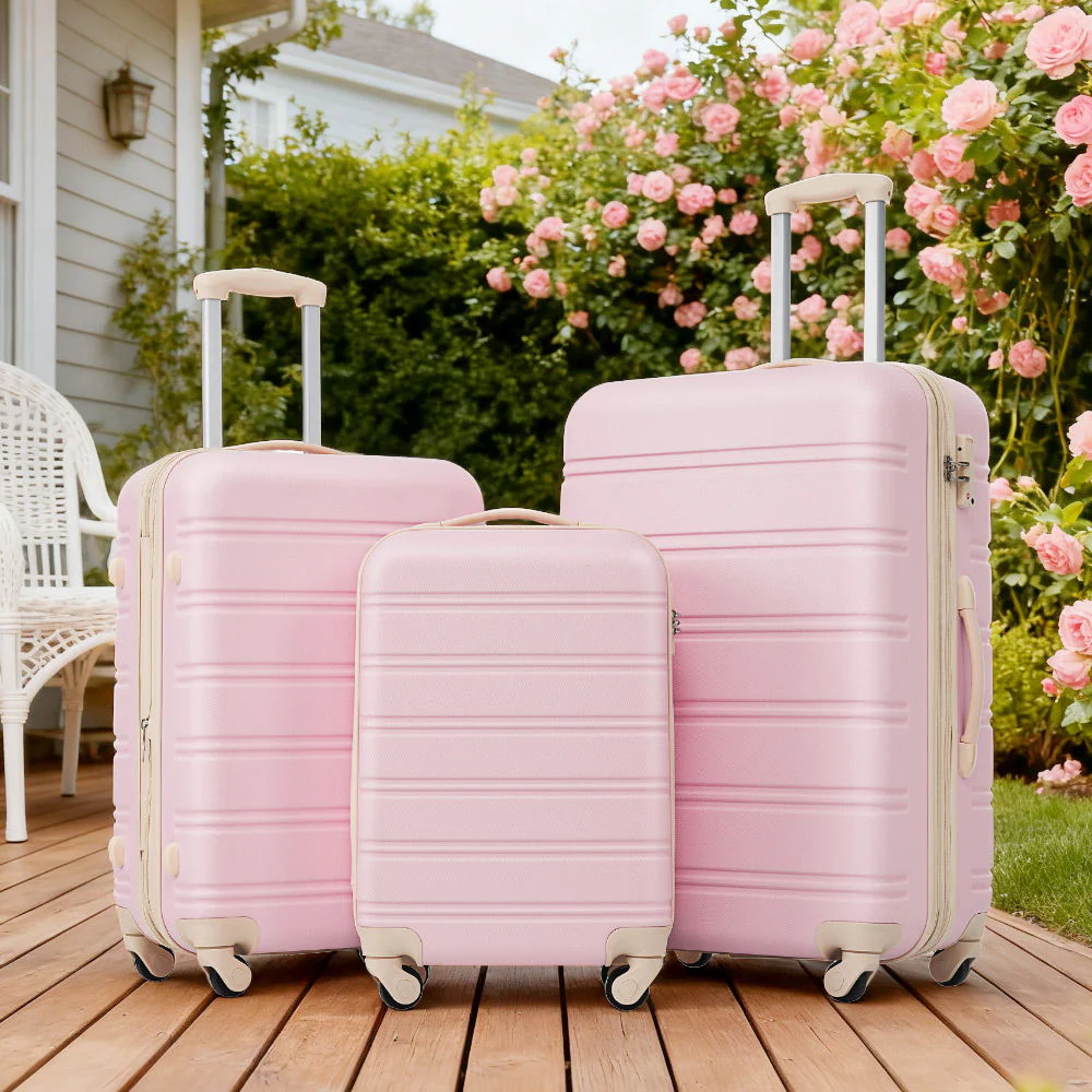 3 Piece Luggage Set Hardside Spinner Suitcase With Tsa Lock 20" 24" 28" - Image 7