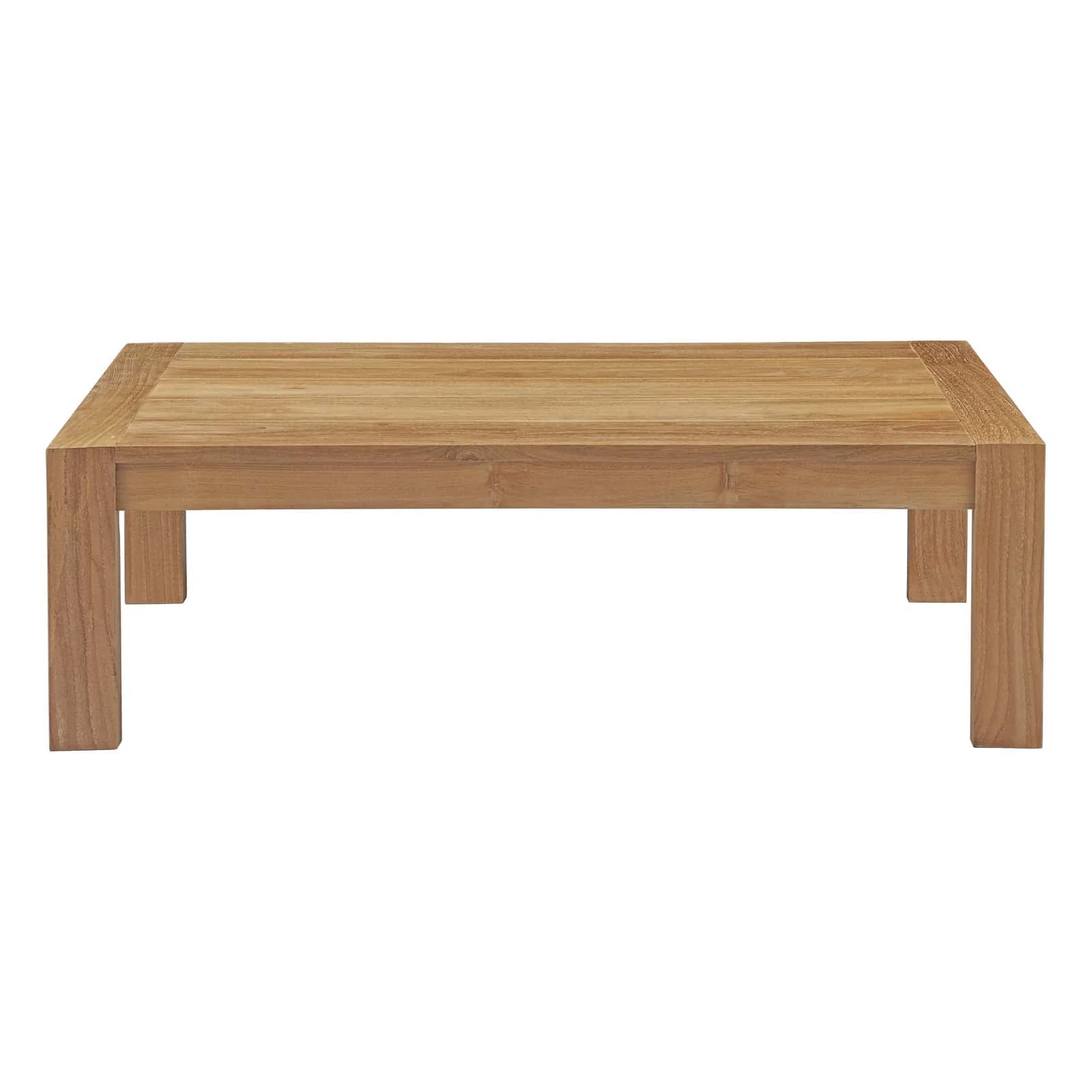 3-Piece Natural White Teak Wood Outdoor Patio Furniture Set - Image 5