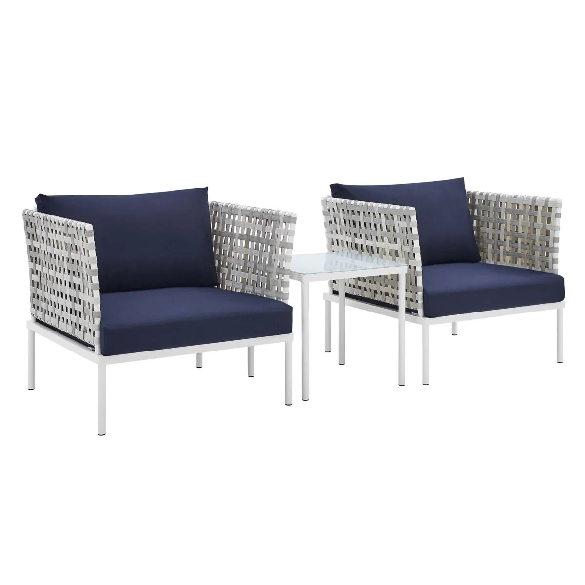 3-Piece Outdoor Patio Aluminum Seating Set - Image 9