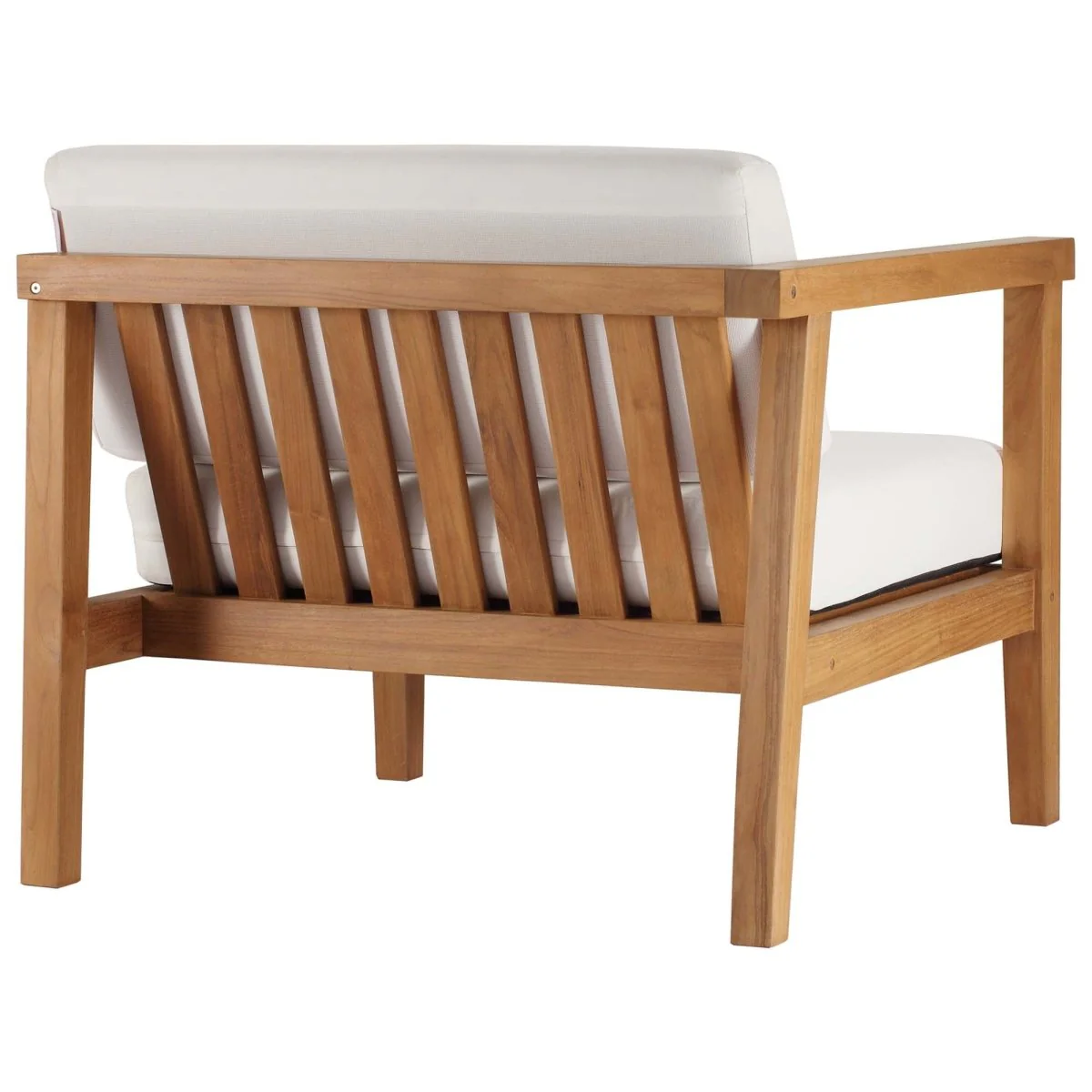 3-Piece Outdoor Patio Teak Wood Sectional Sofa Set - Image 9