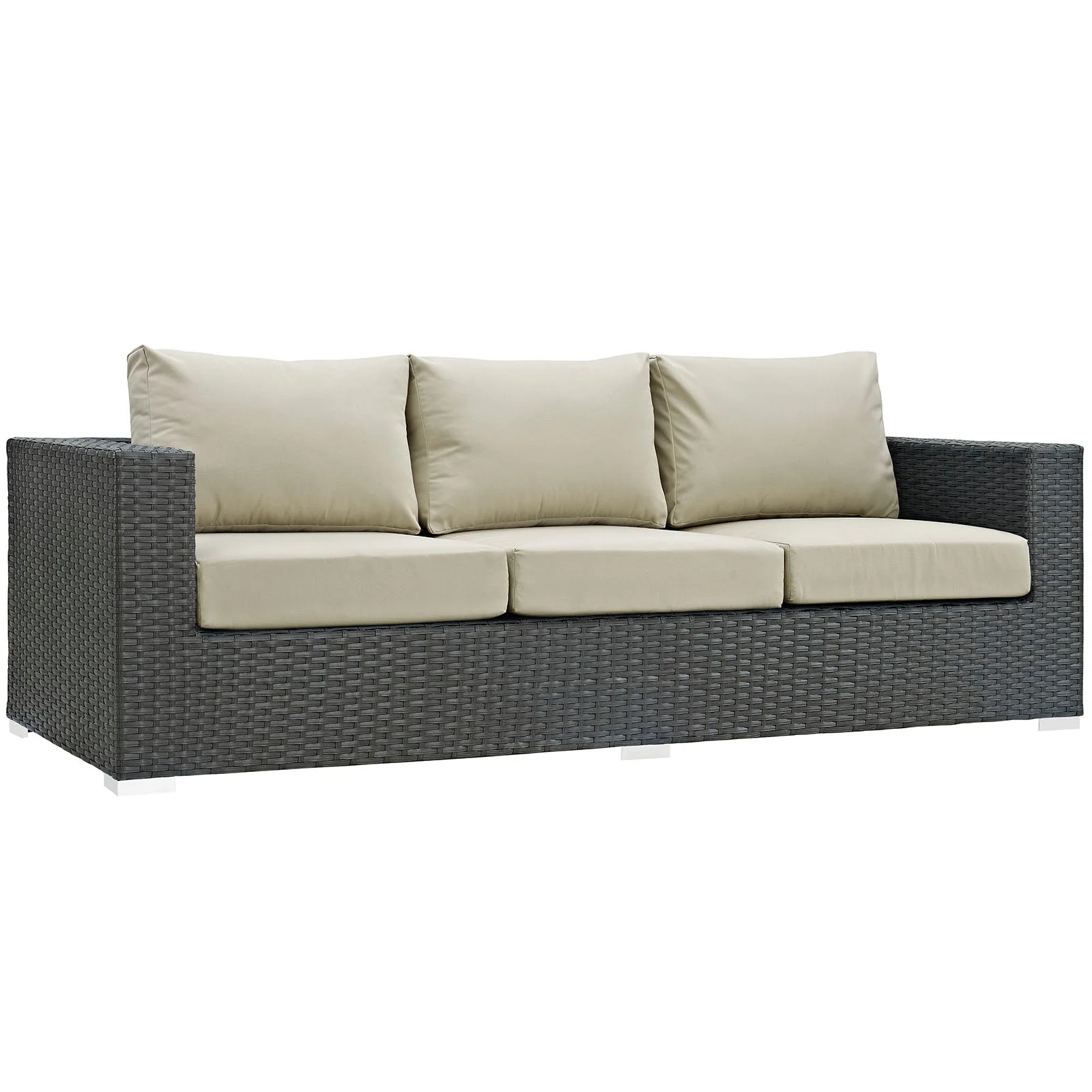 3-Piece Outdoor Sunbrella Fabric Patio Sectional Set - Image 10