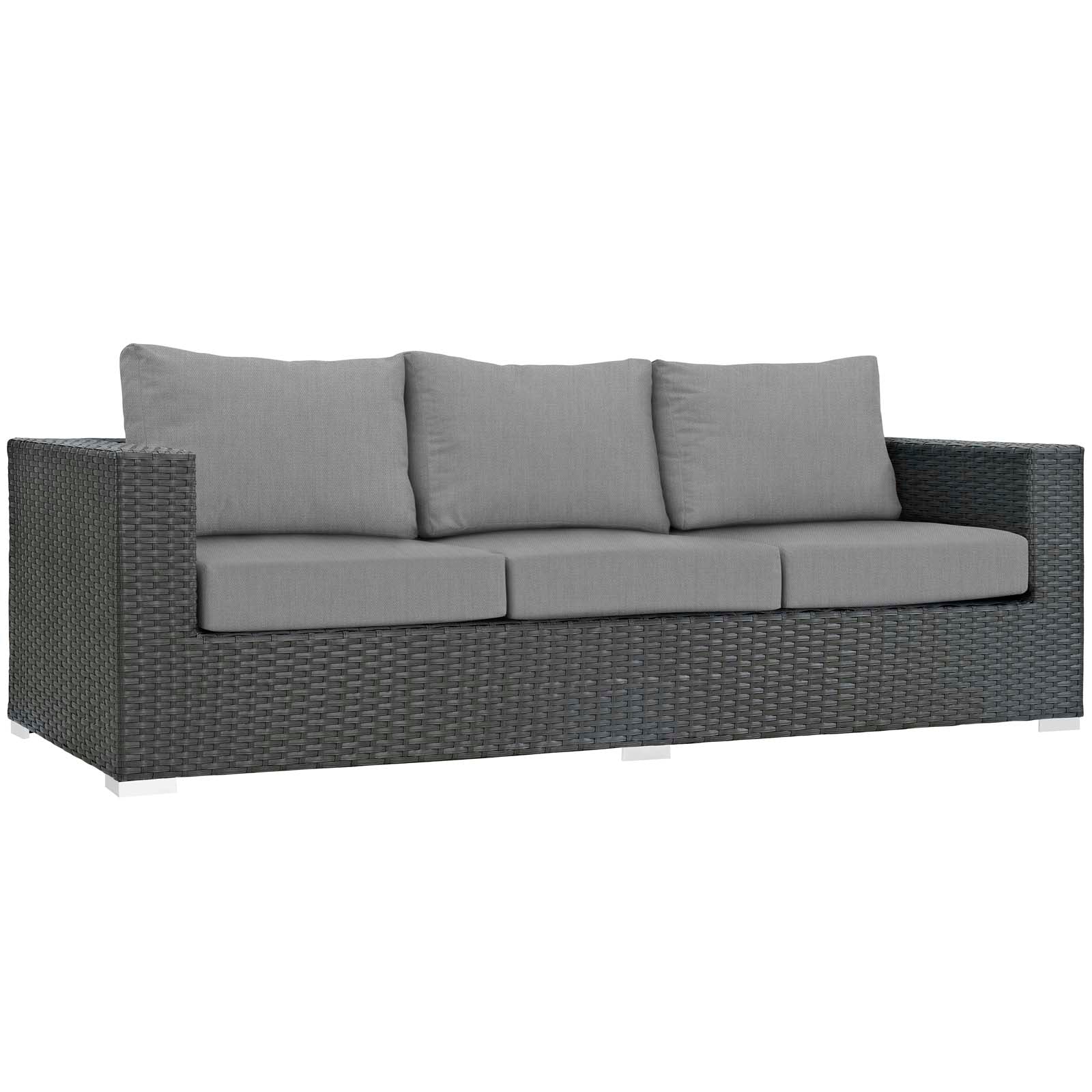 3-Piece Outdoor Sunbrella Fabric Patio Sectional Set - Image 17